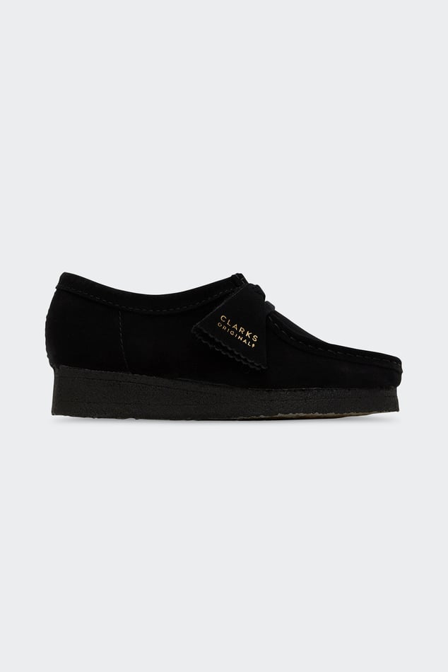 Mens black clarks wallabees shop