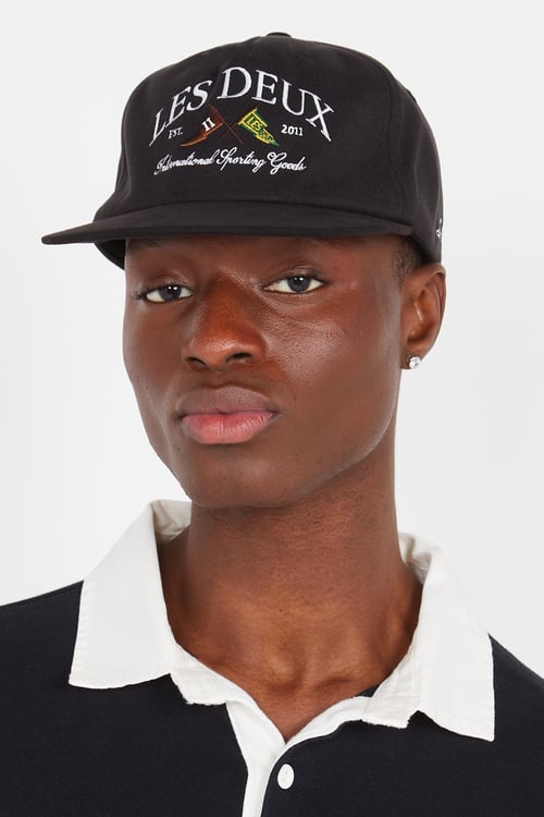 LES DEUX Casquette Noir