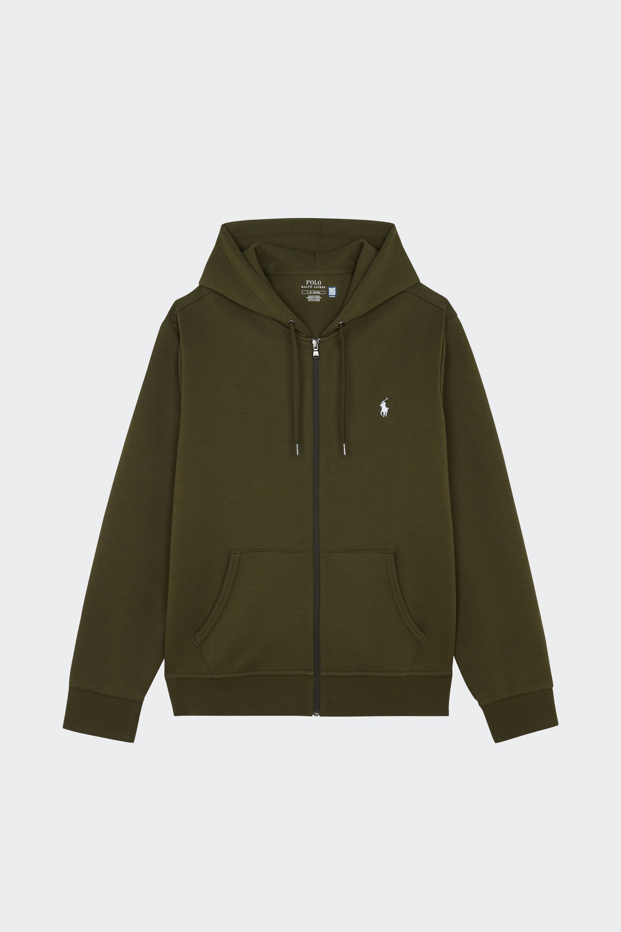 Regular-fit zip-up cotton-blend hoodie with Pony Player | Khaki by POLO RALPH LAUREN Regular-fit zip-up cotton-blend hoodie with Pony Player Khaki