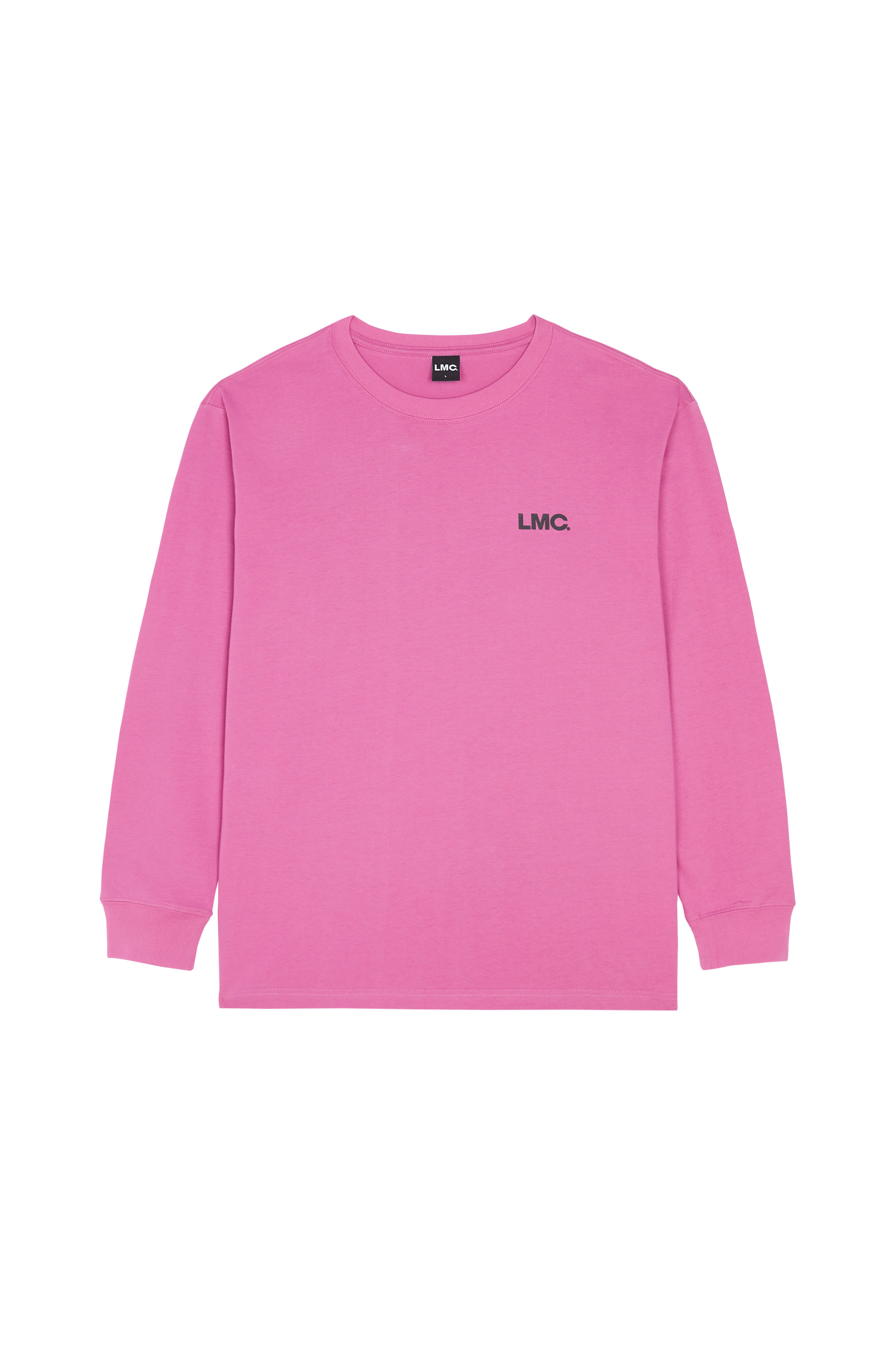 Regular-fit round-neck cotton T-shirt Pink