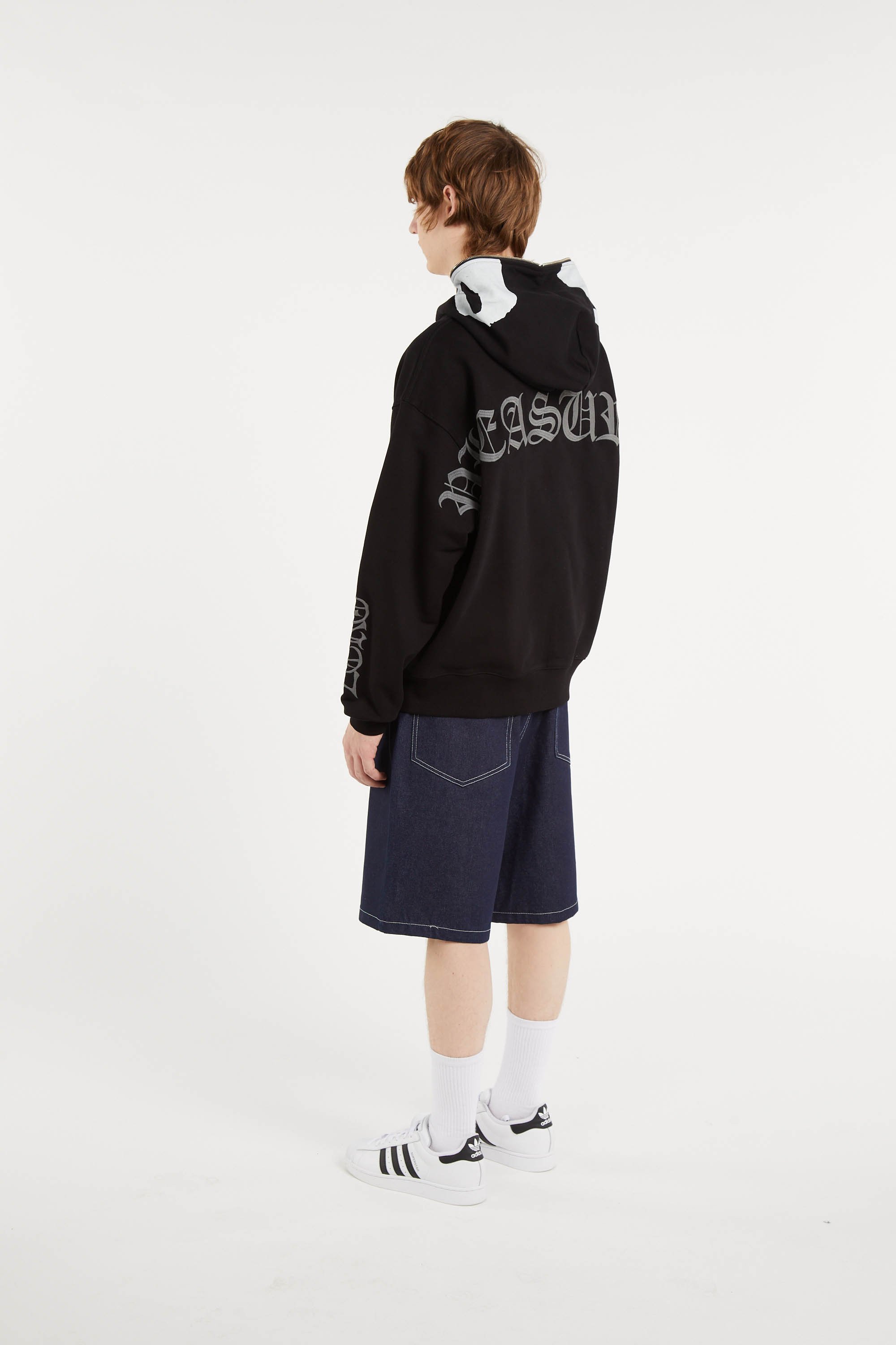 Sweat oversize en coton Noir