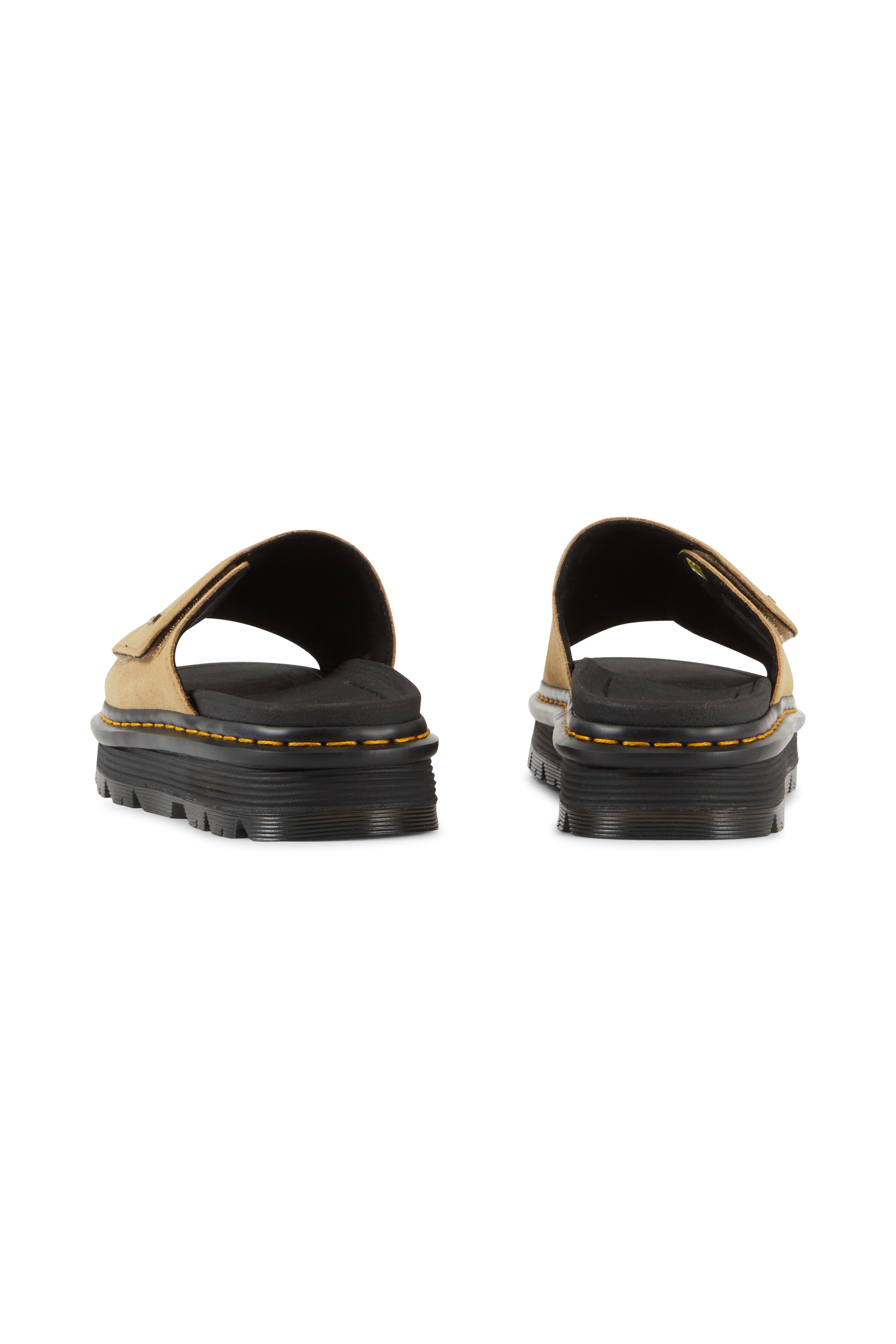 Sandales compensées en cuir Marron