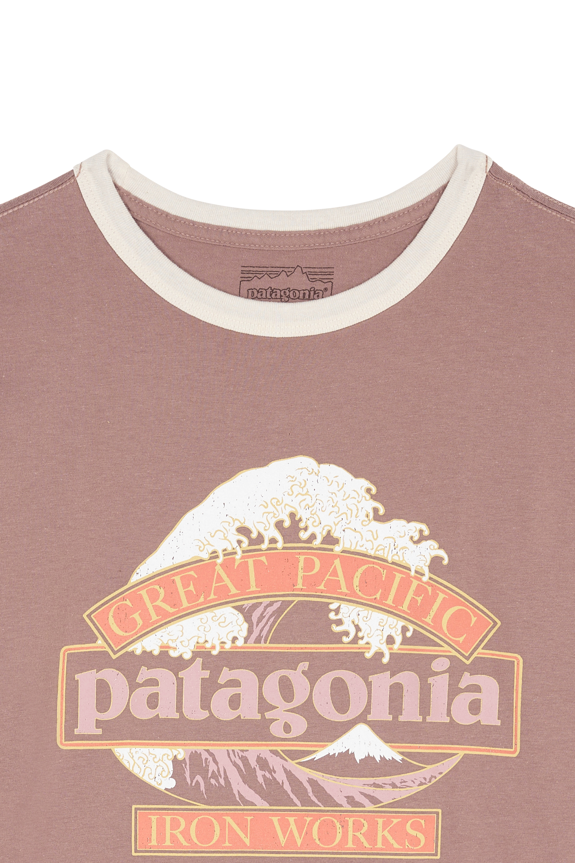 Regular-fit round-neck cotton T-shirt PATAGONIA Pink