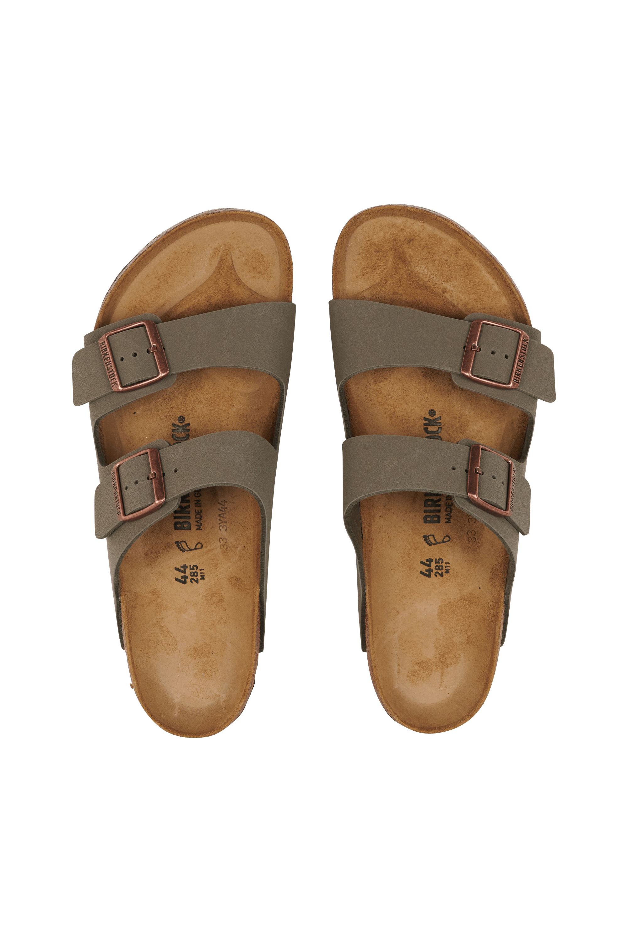 Sandales plates Kaki