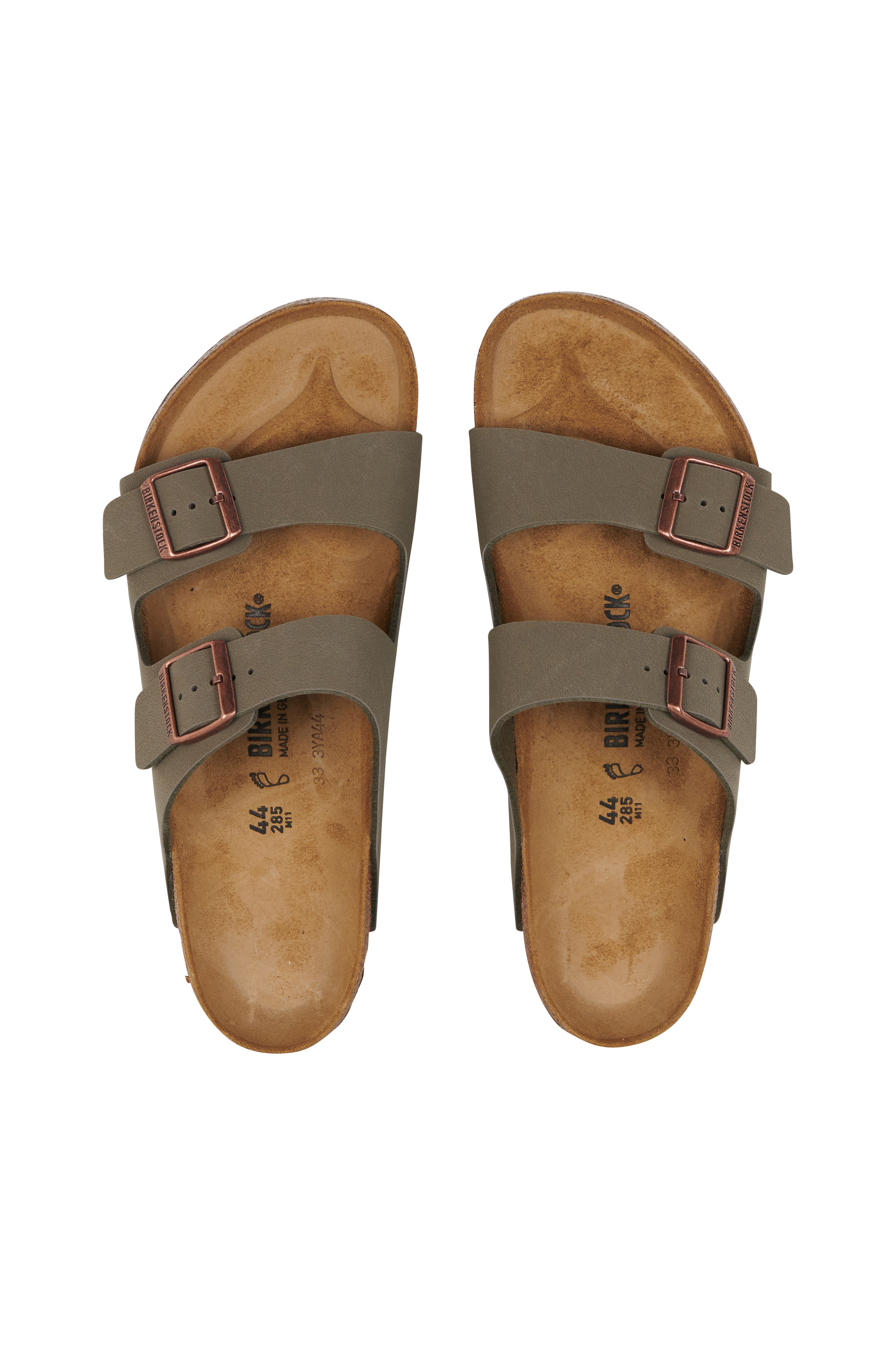 Sandales plates Kaki