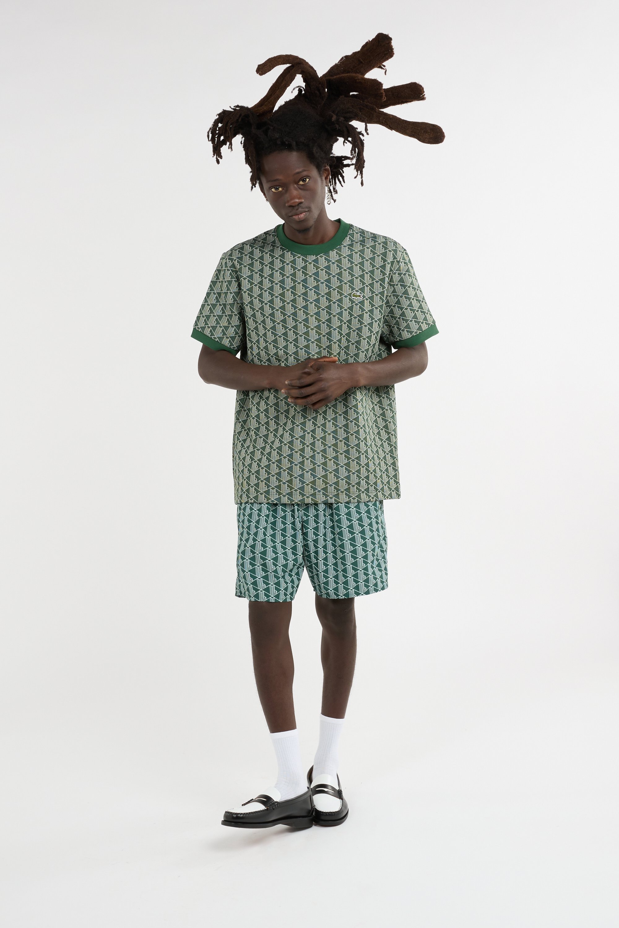 Short de bain LACOSTE Vert