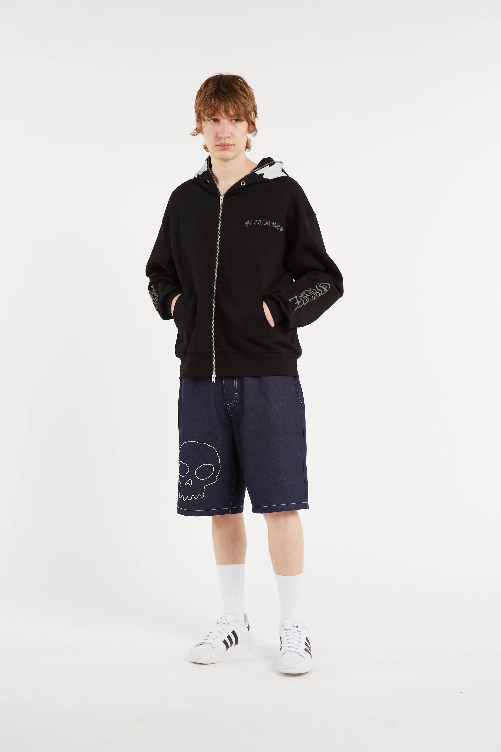 Sweat oversize en coton Noir