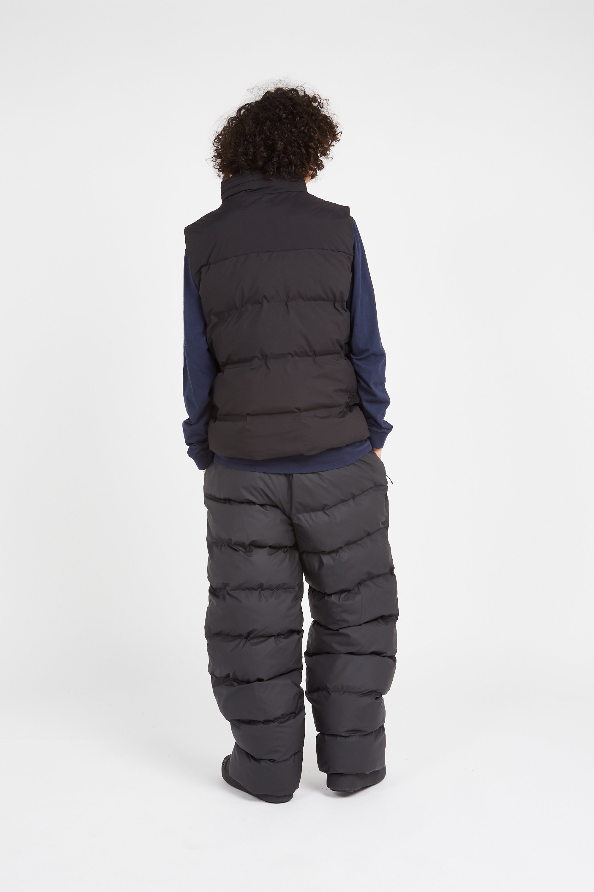 Lightweight quilted padded jacket with high neck | Black by SCHOTT Lightweight quilted padded jacket with high neck Black