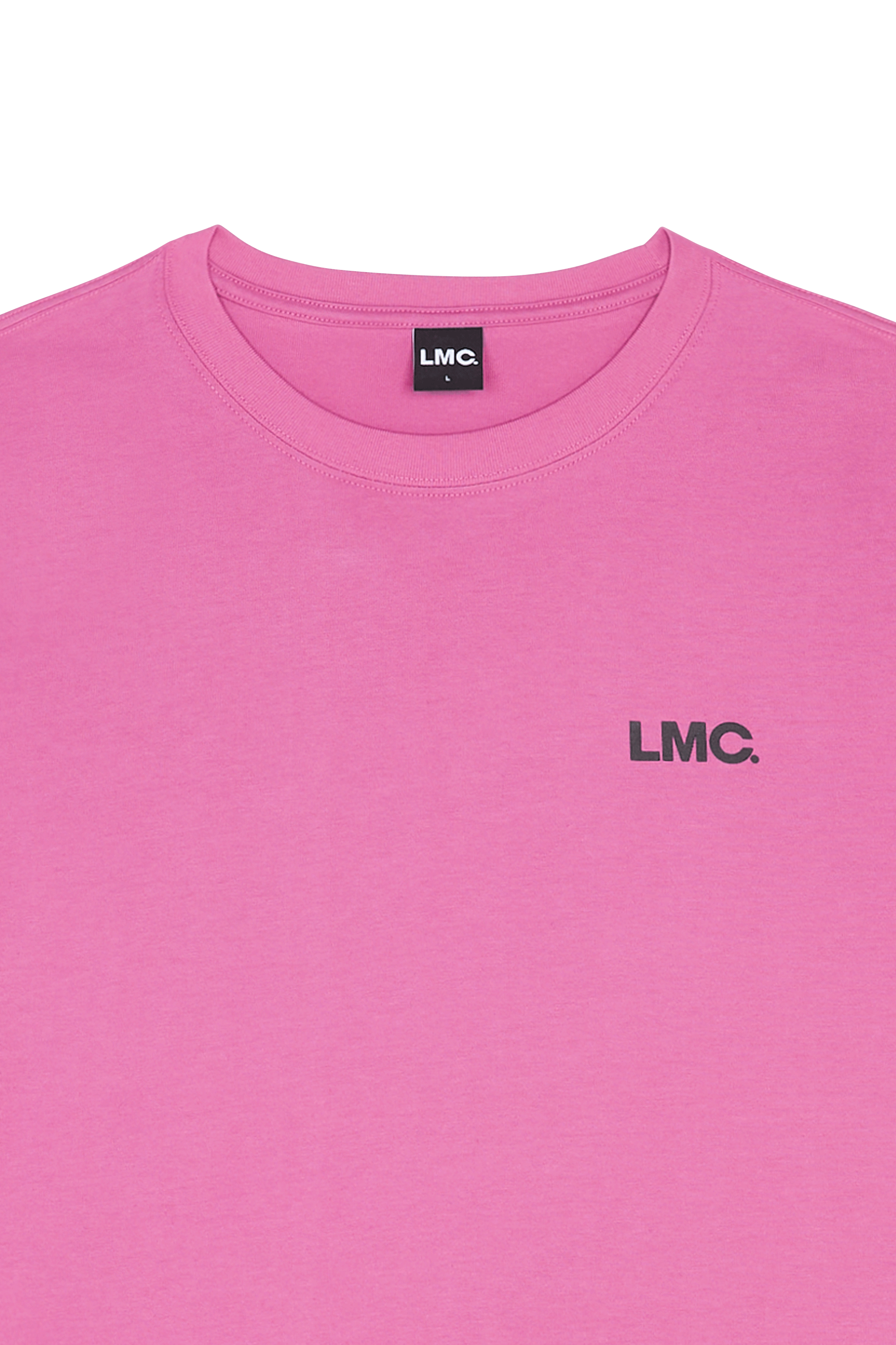 Regular-fit round-neck cotton T-shirt Pink