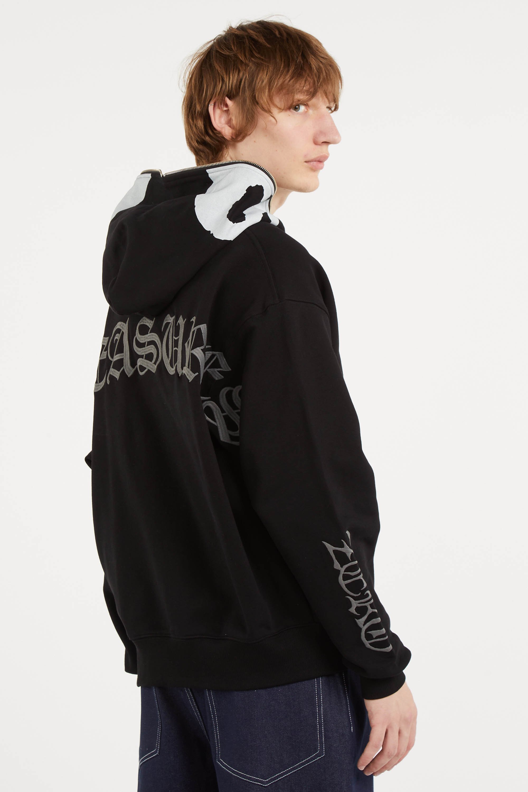 Sweat oversize en coton Noir