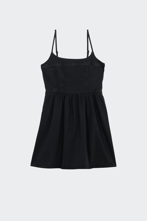 Robe courte en jean - Taille XS Noir