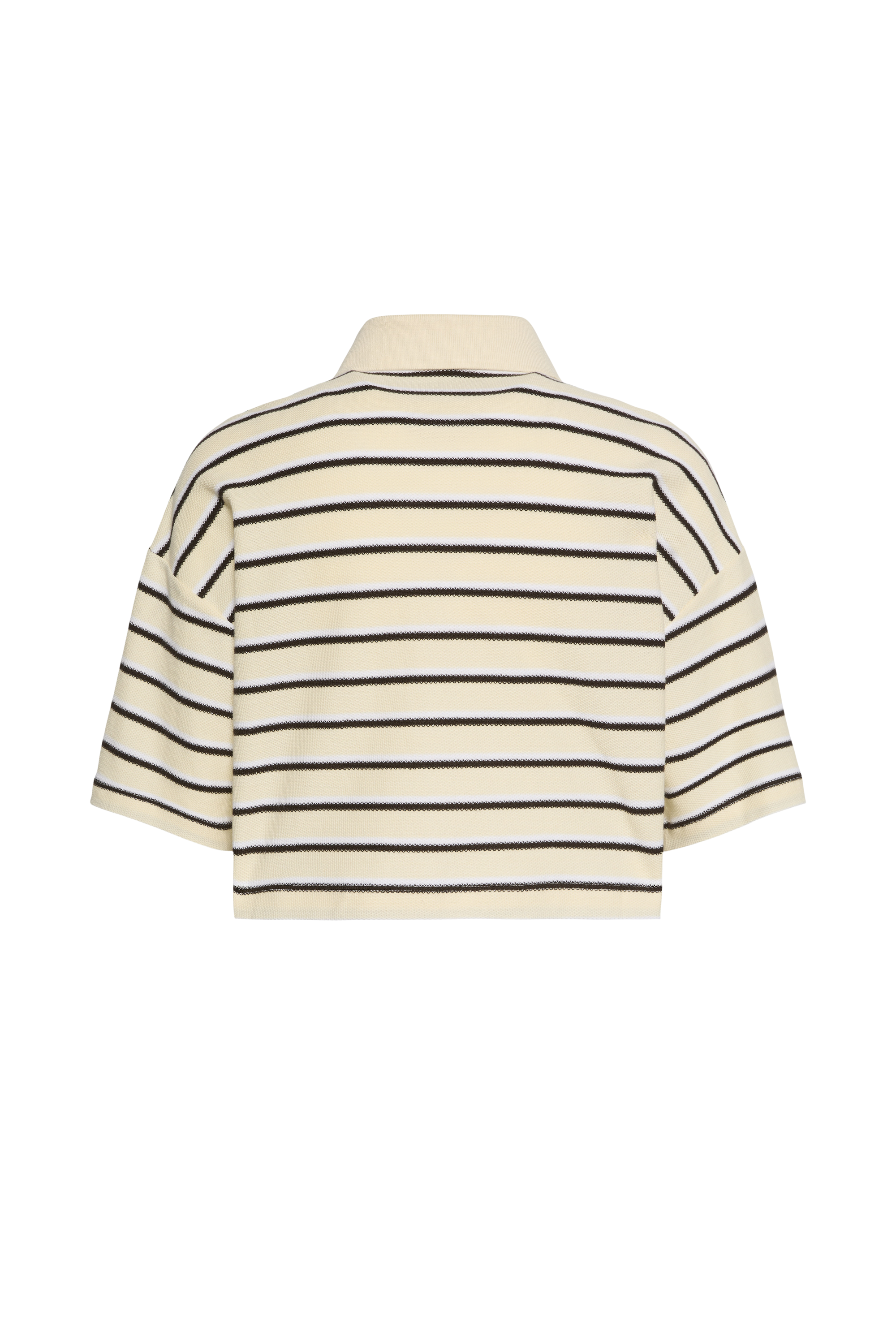 Polo court rayé | Beige CALVIN KLEIN Femme