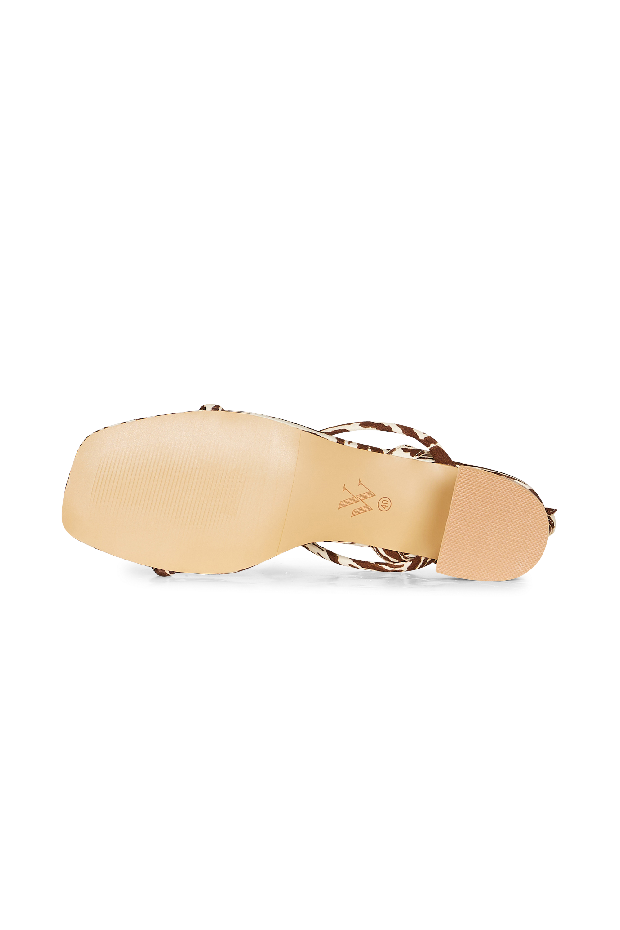 Sandales à talon Multicolore