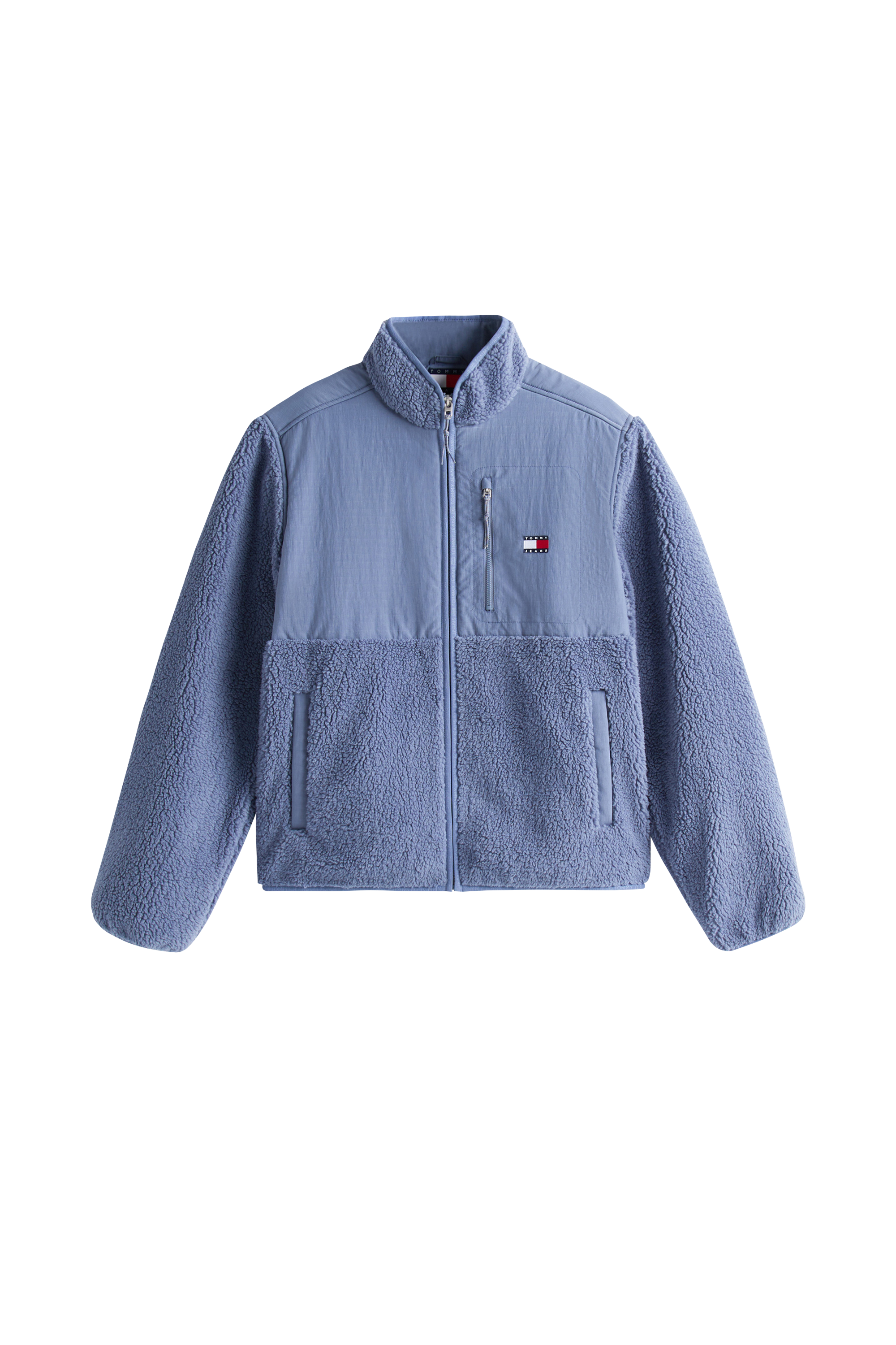 Lightweight quilted padded jacket with high neck Grey