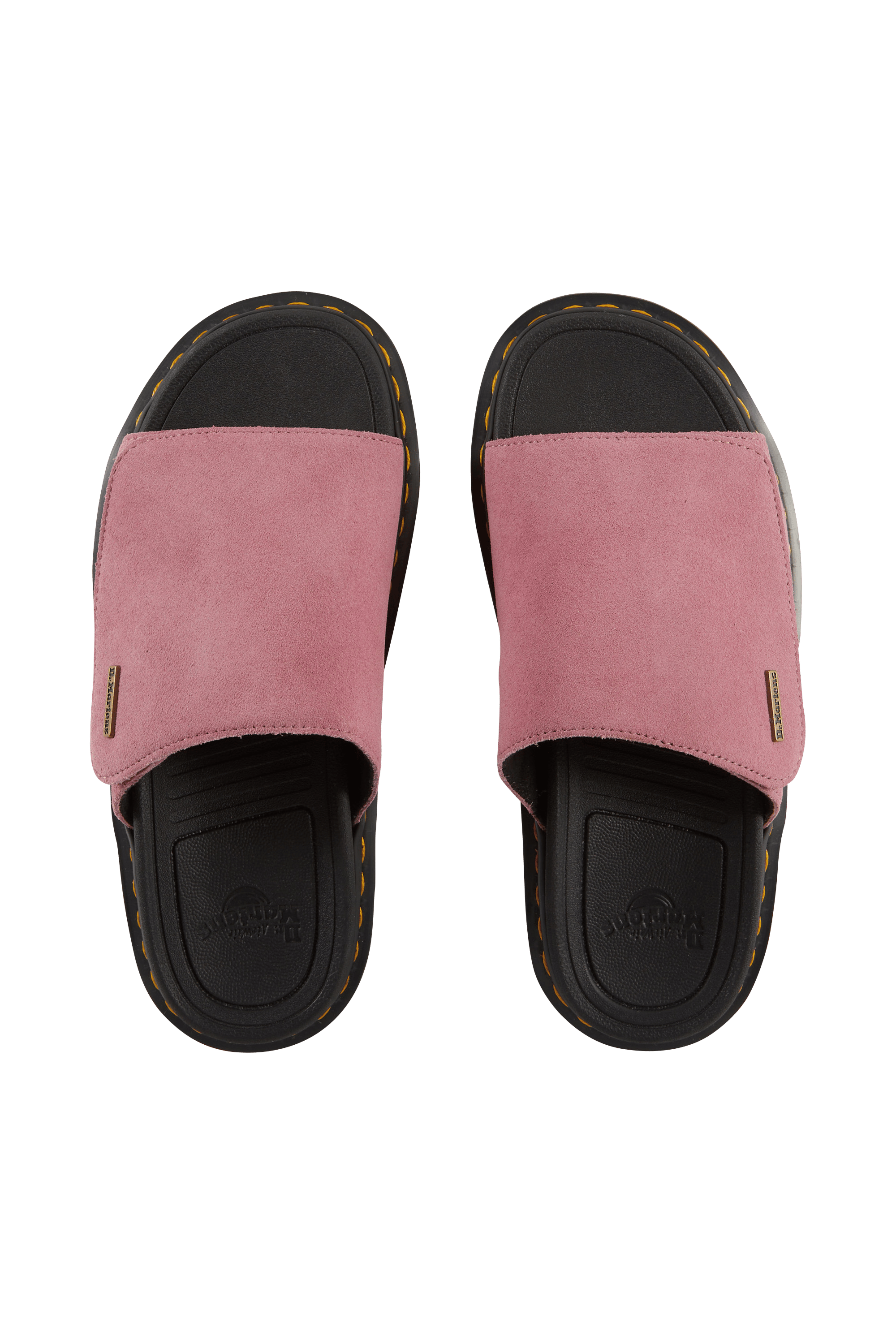 Sandales compensées en cuir Rose
