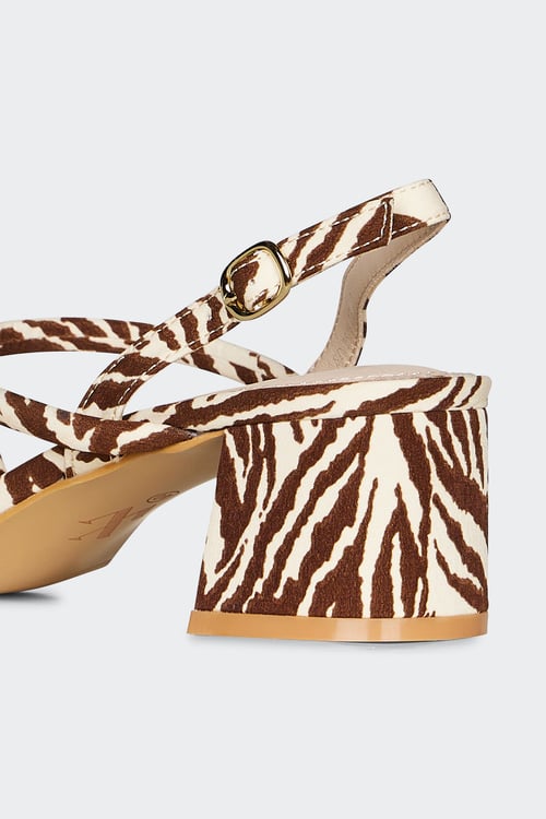 VANESSA WU Sandales à talon Multicolore