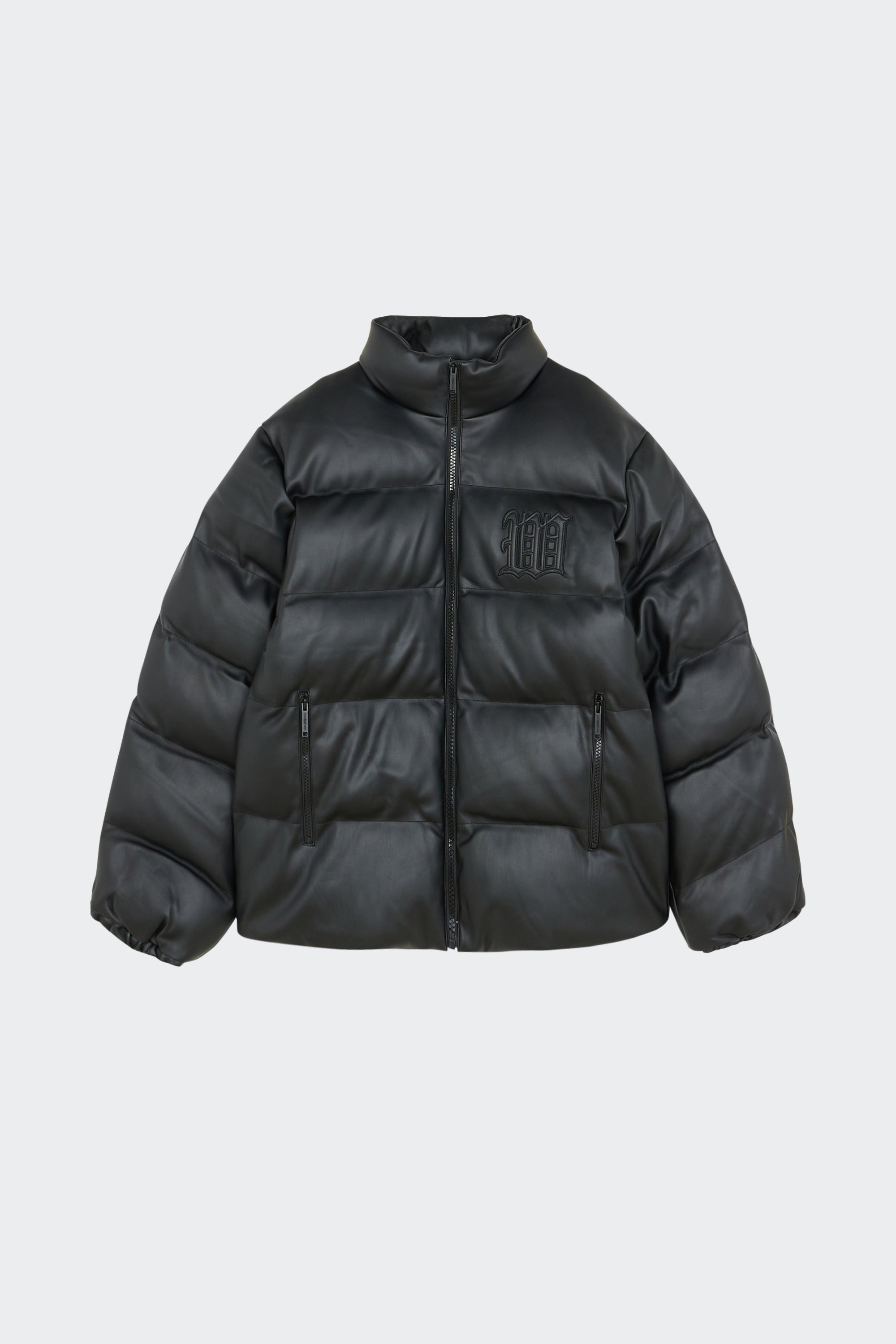 Lightweight quilted padded jacket with high neck | Black by WASTED Lightweight quilted padded jacket with high neck Black