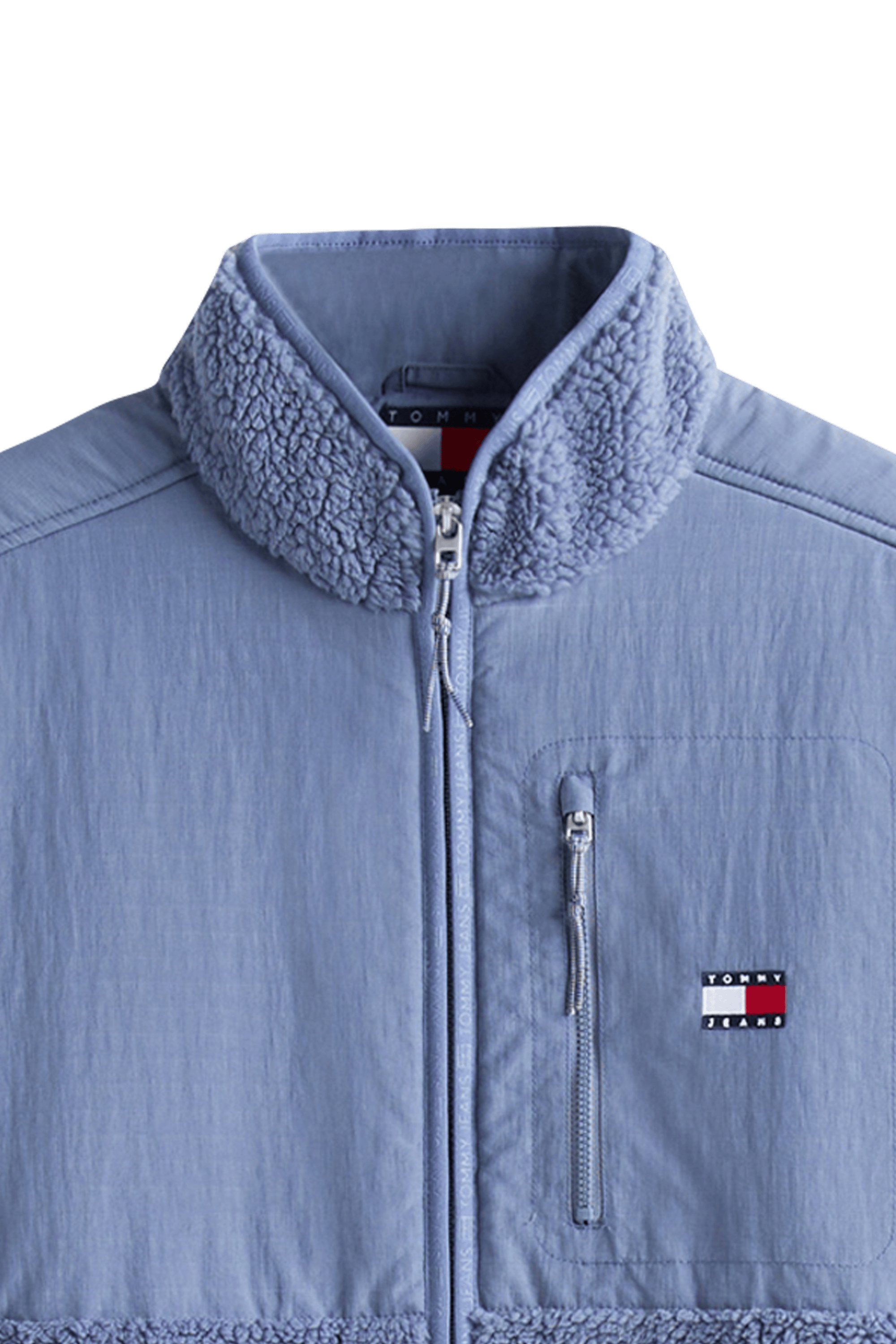 Lightweight quilted padded jacket with high neck Grey