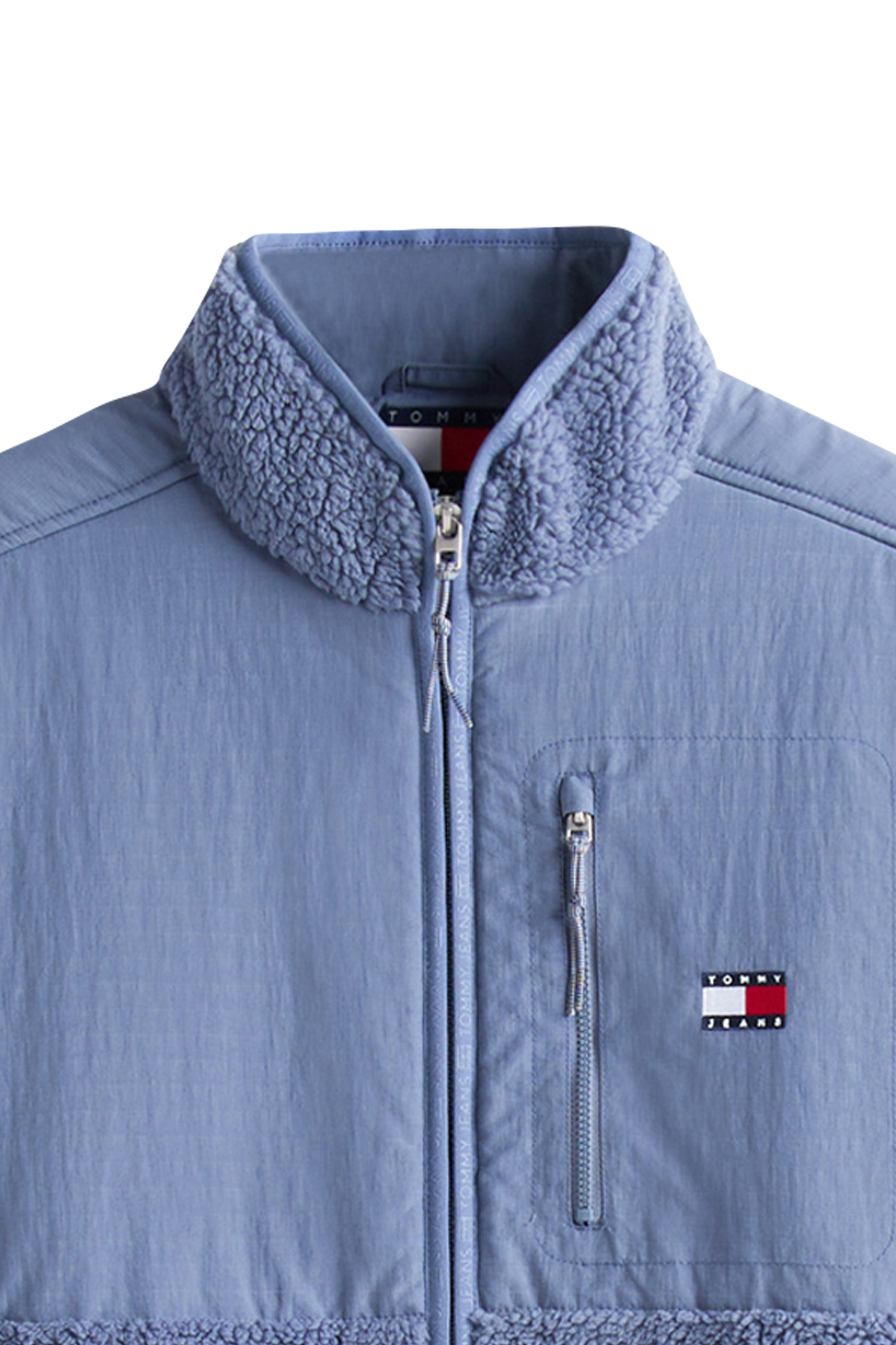 Lightweight quilted padded jacket with high neck Grey