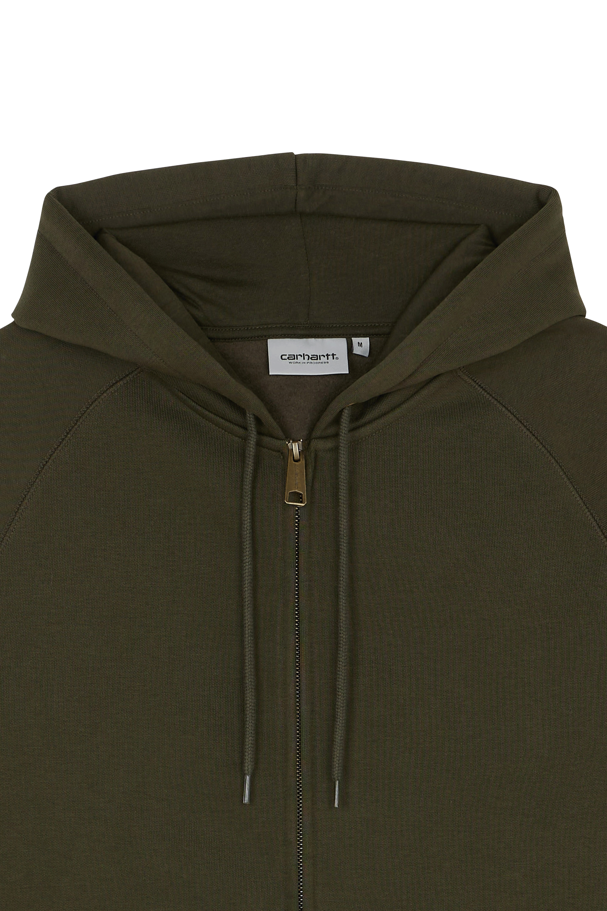 Hoodie zippé Kaki