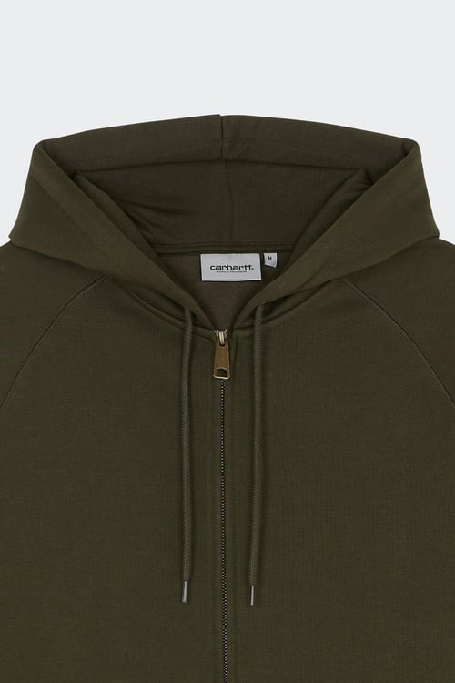 CARHARTT WIP Hoodie zippé Kaki