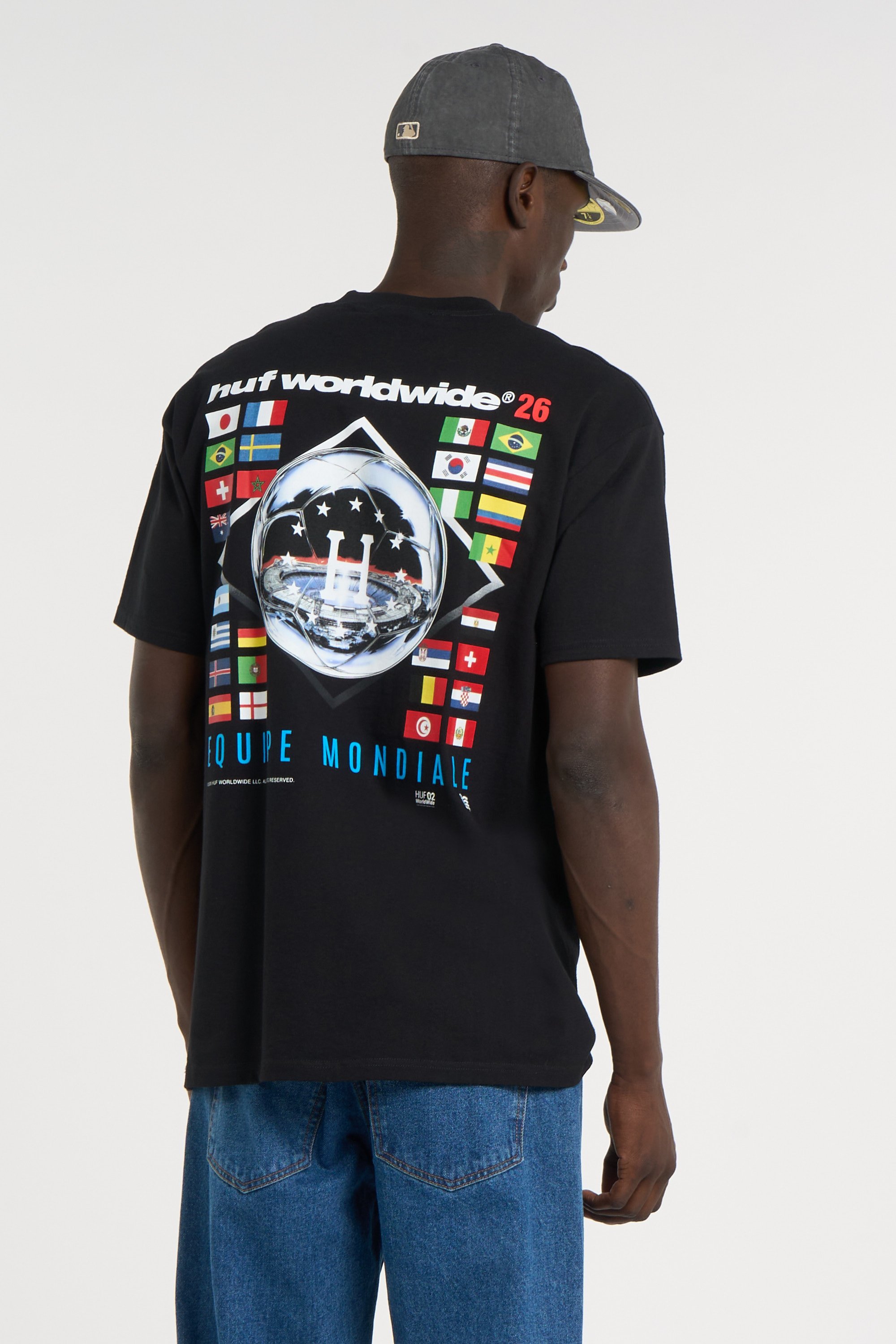 T-shirt | Noir HUF Homme