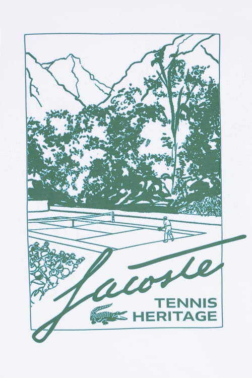 LACOSTE T-shirt Marron