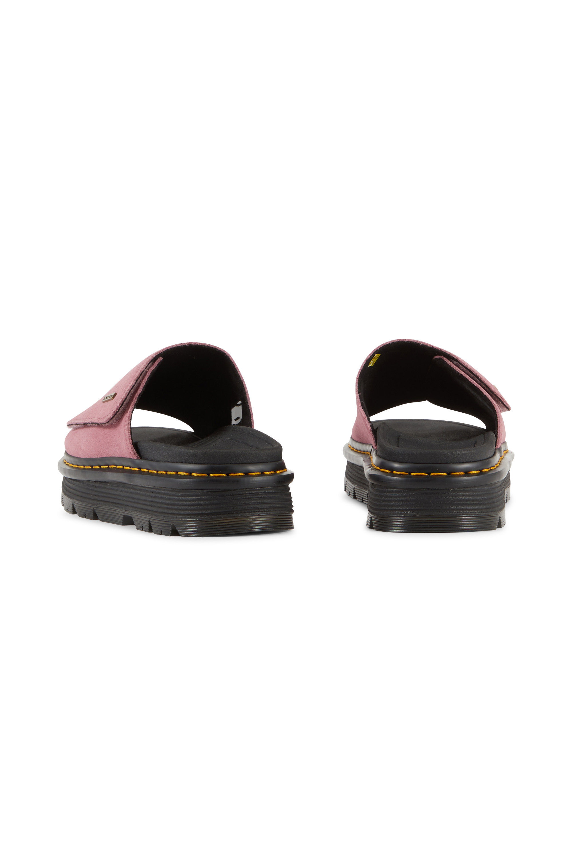 Sandales compensées en cuir Rose