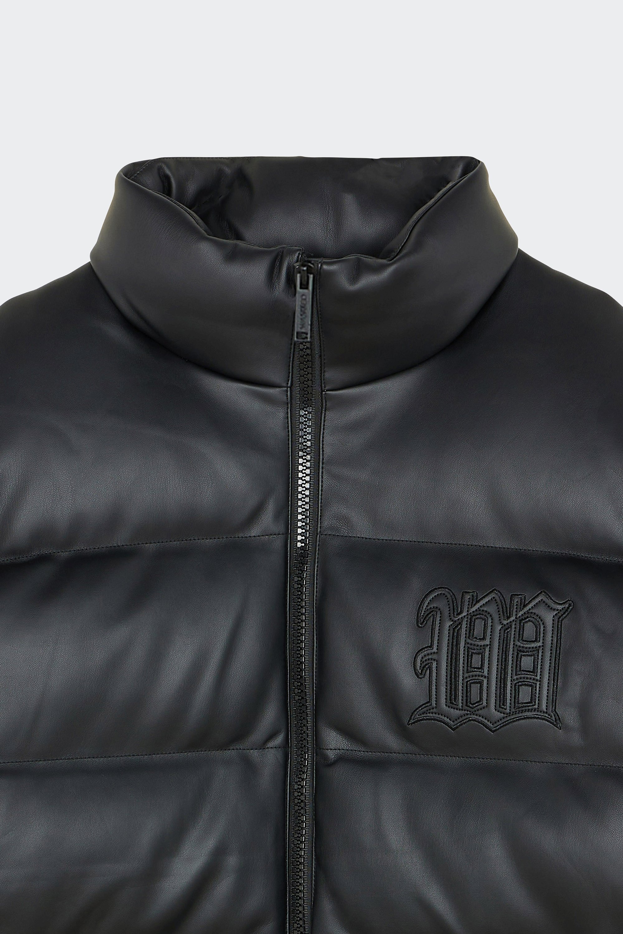 Lightweight quilted padded jacket with high neck | Black by WASTED Lightweight quilted padded jacket with high neck Black
