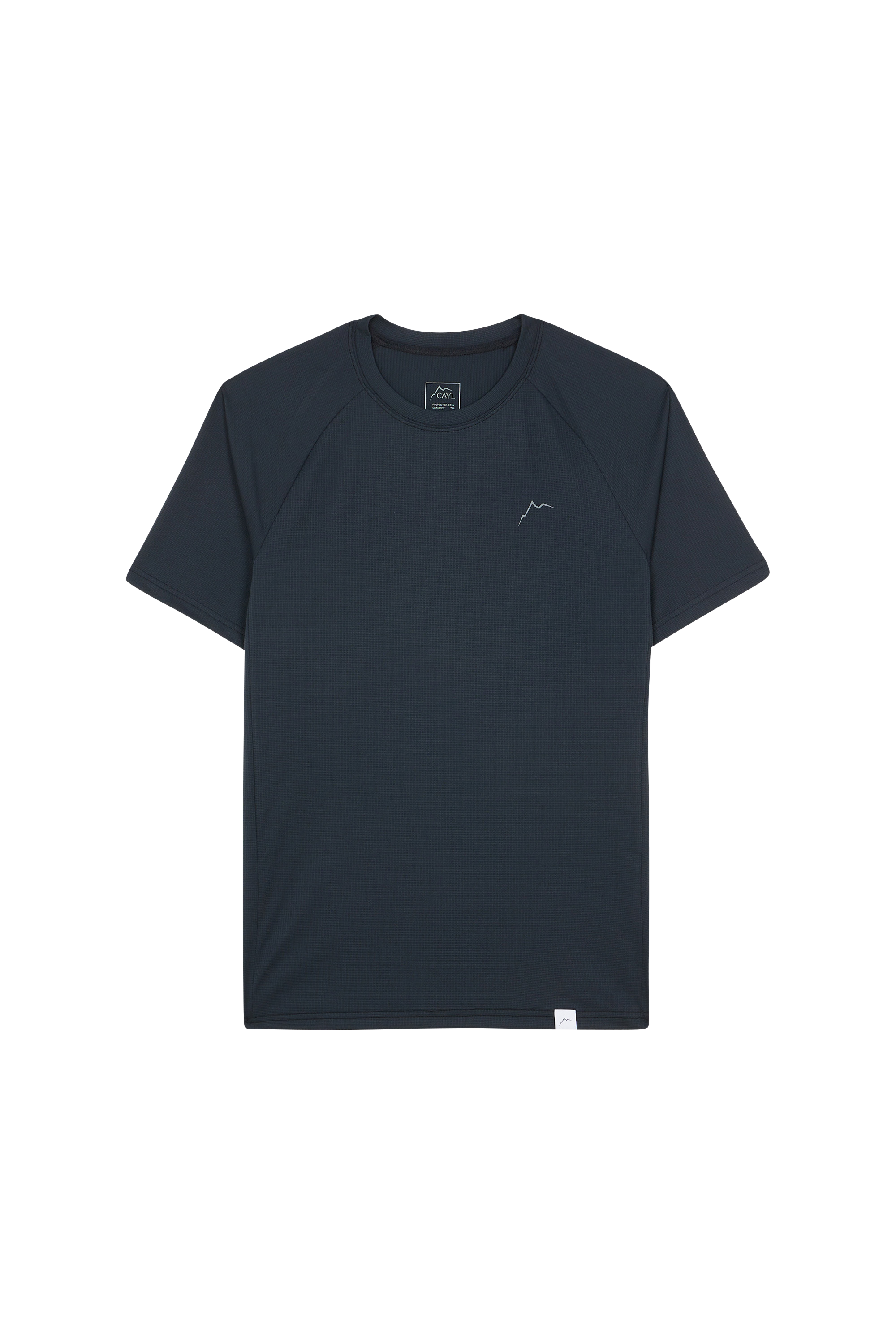 Regular-fit round-neck cotton T-shirt Black