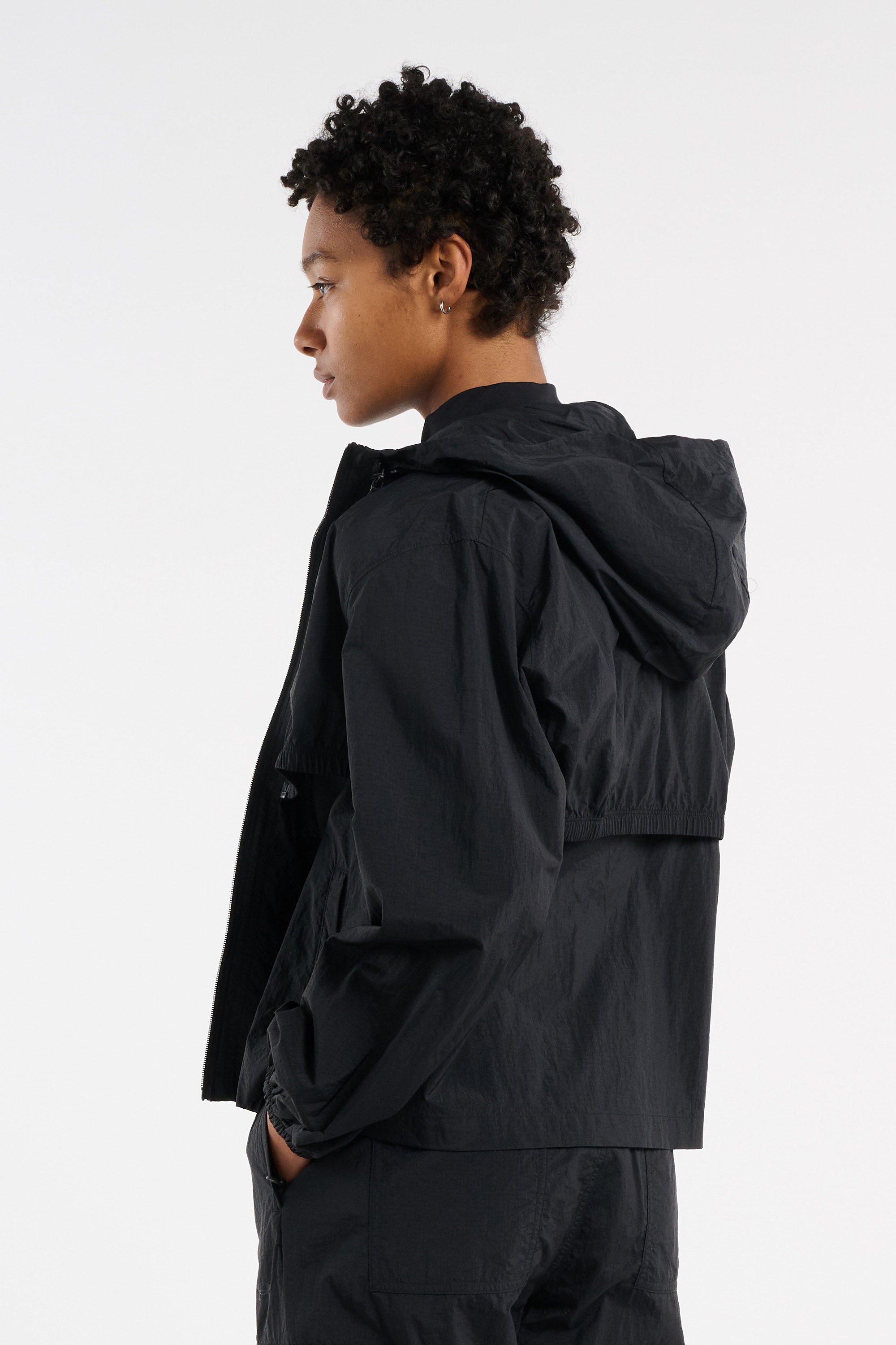 Regular-fit round-neck cotton T-shirt Black