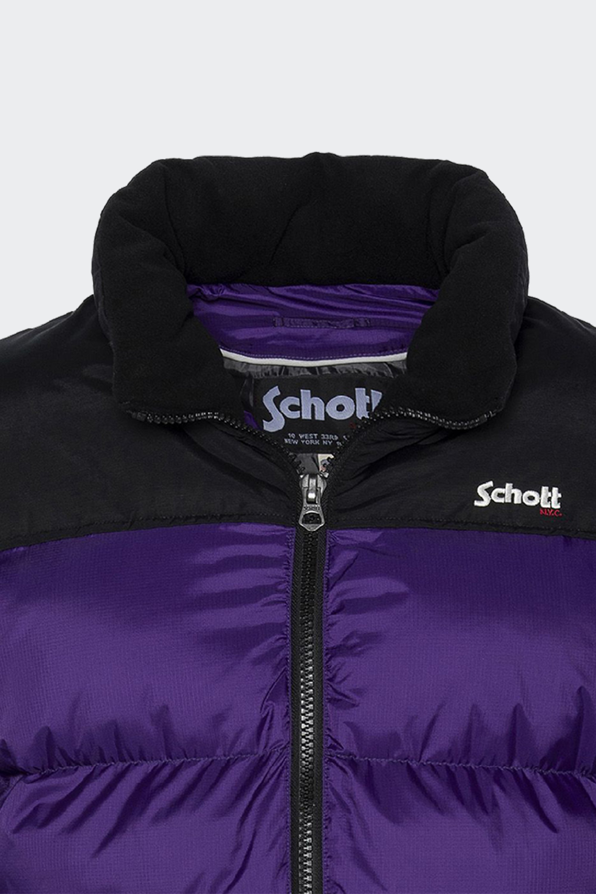 Puffer Jacket | Purple by SCHOTT Puffer Jacket Purple