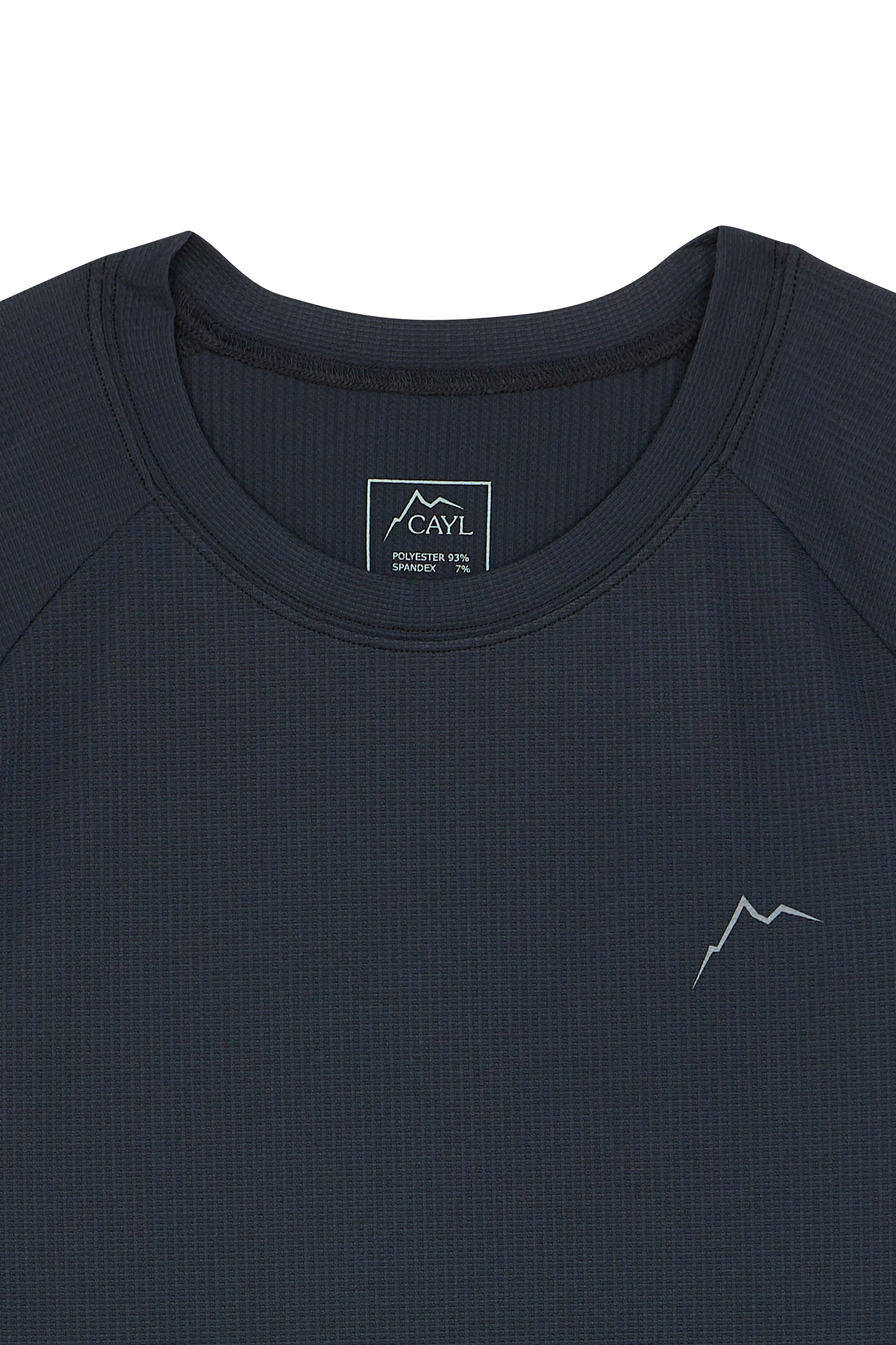 Regular-fit round-neck cotton T-shirt Black