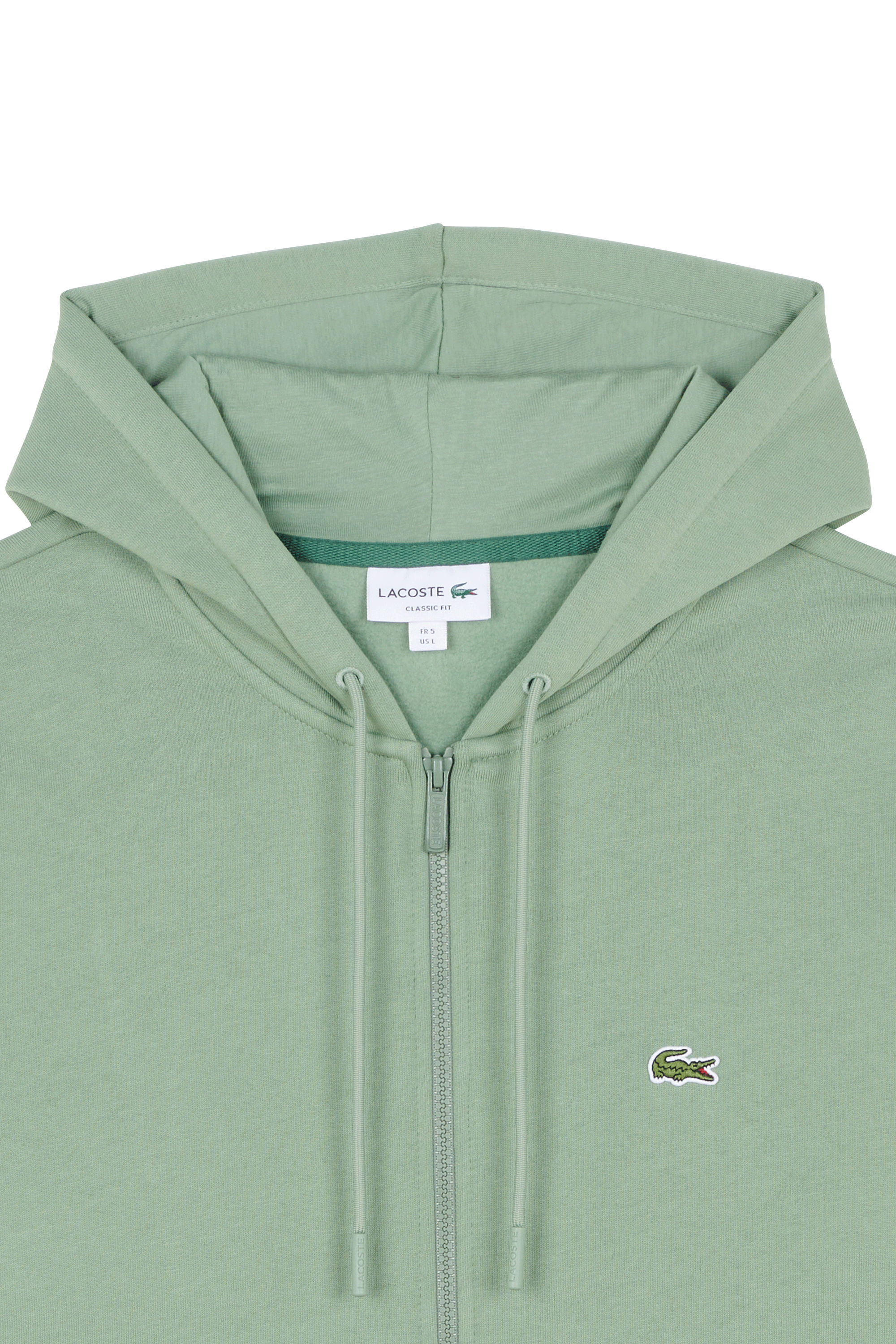 Hoodie zippé Vert