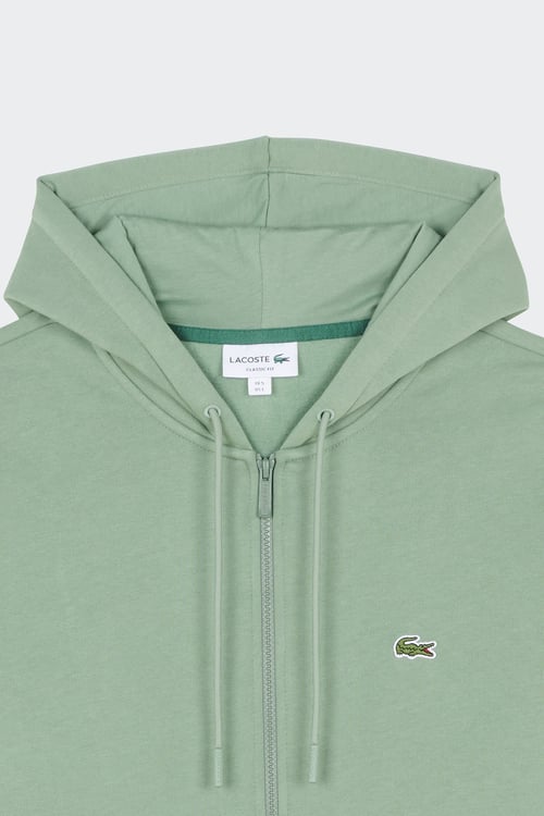 LACOSTE Hoodie zippé Vert