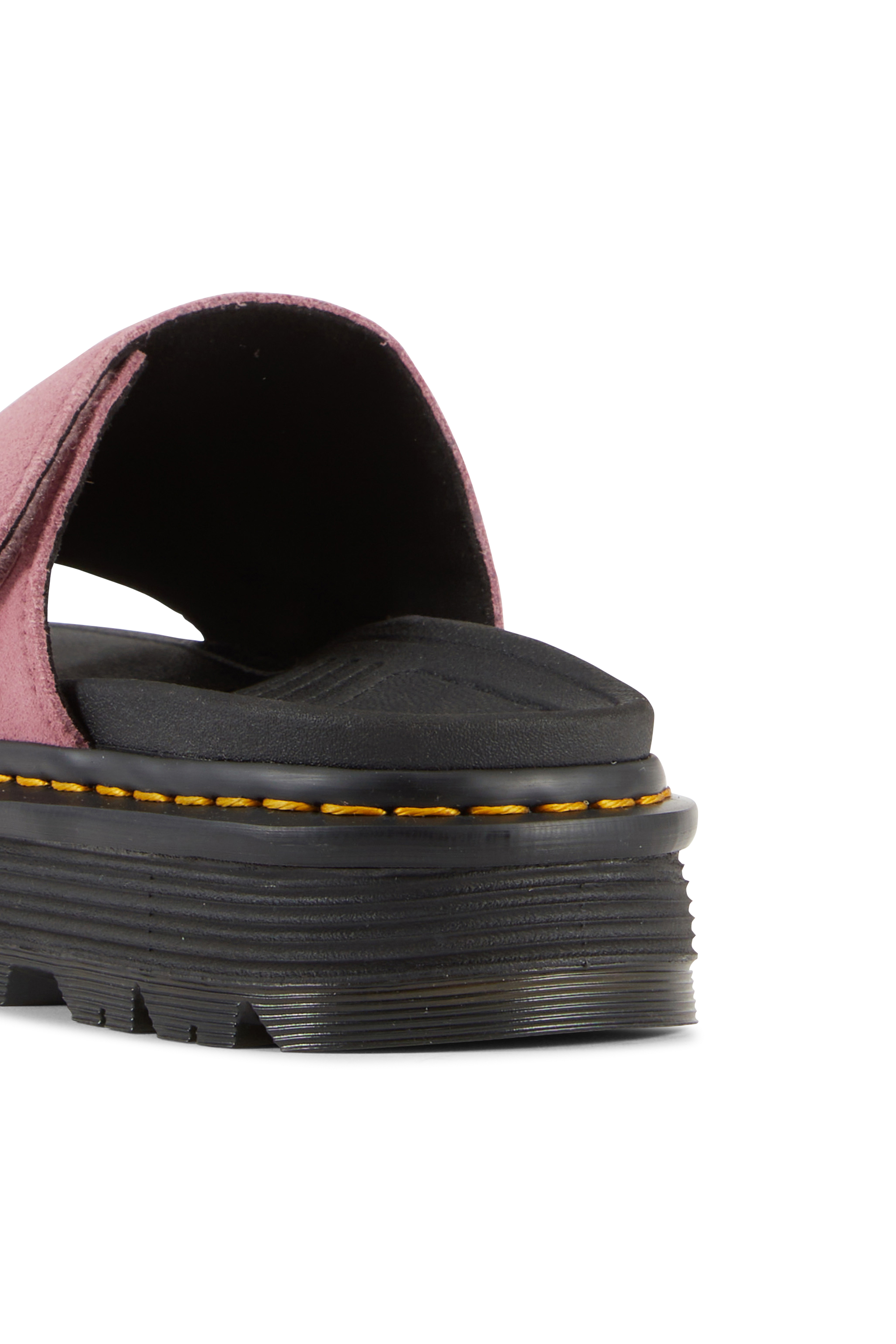 Sandales compensées en cuir Rose