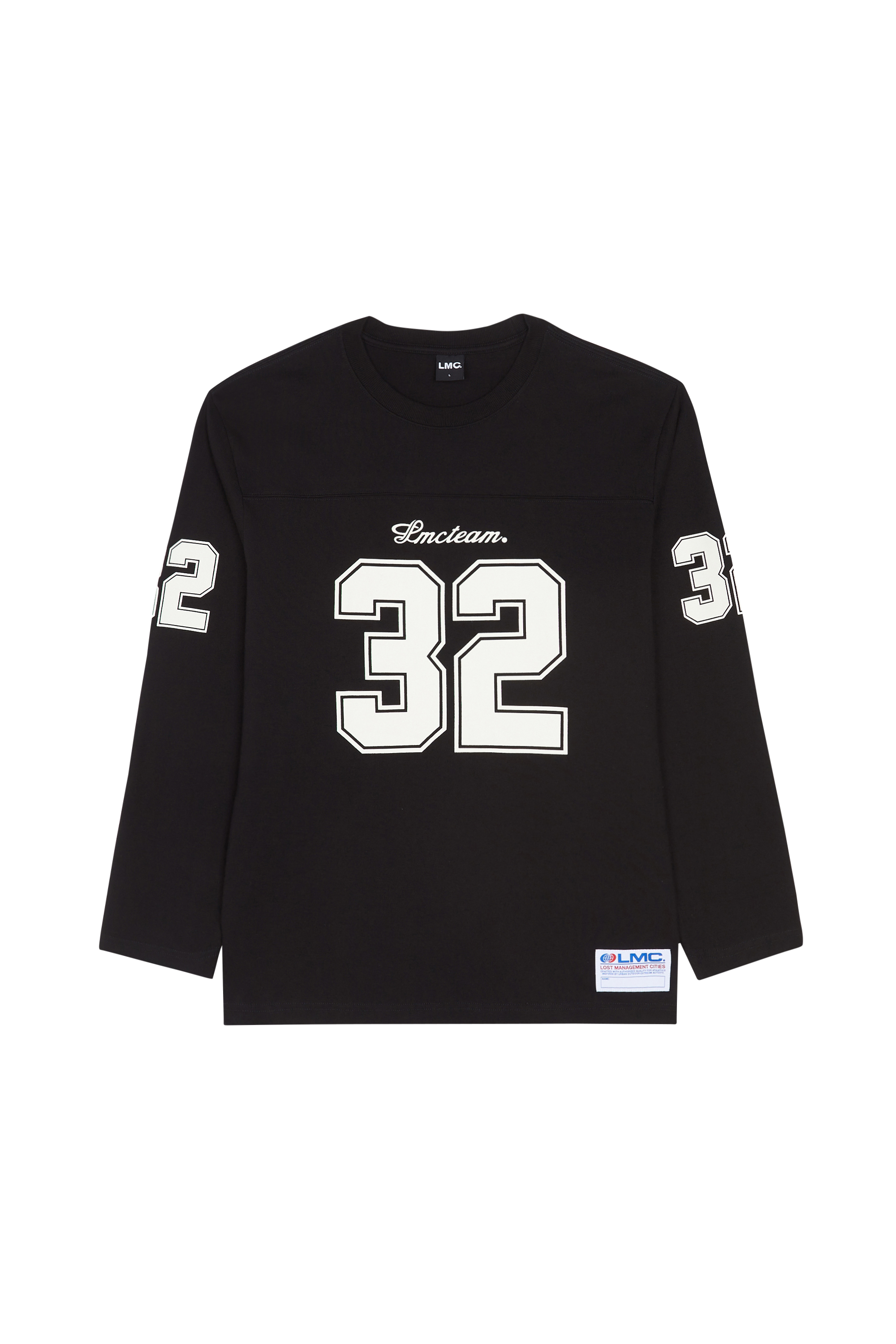 Regular-fit round-neck cotton T-shirt Black