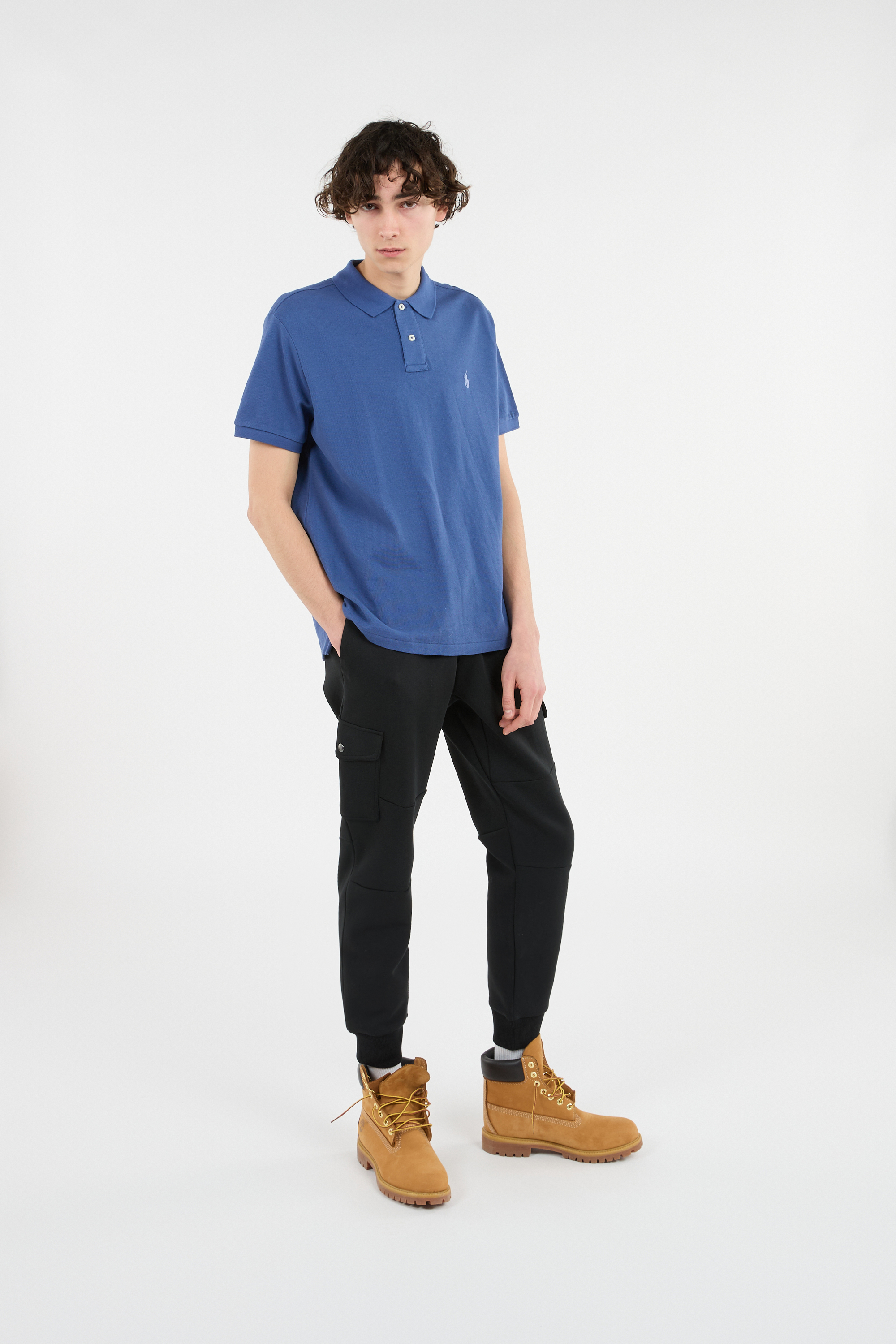 Cotton polo shirt Blue