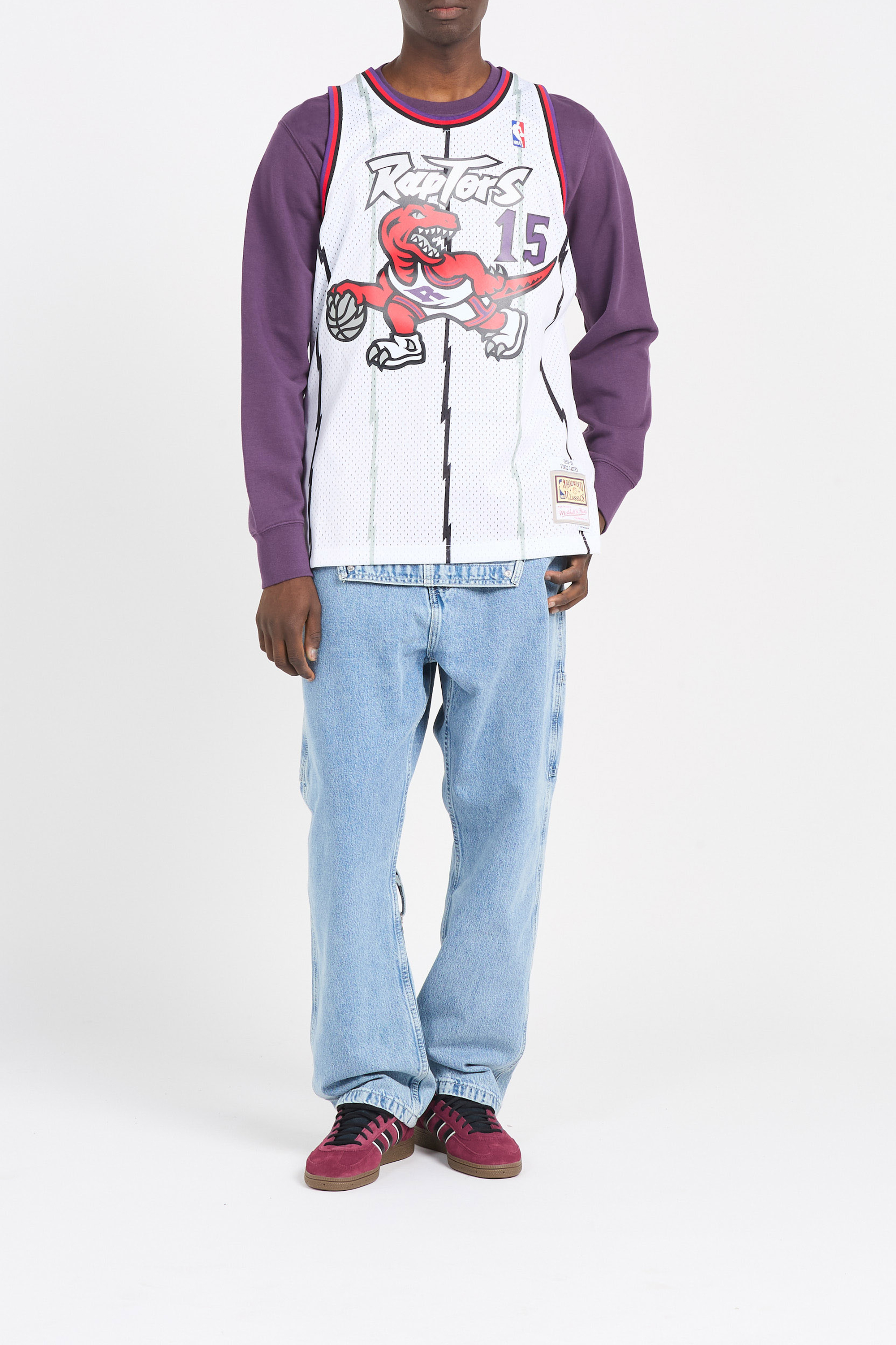 Maillot de basket MITCHELL & NESS Blanc