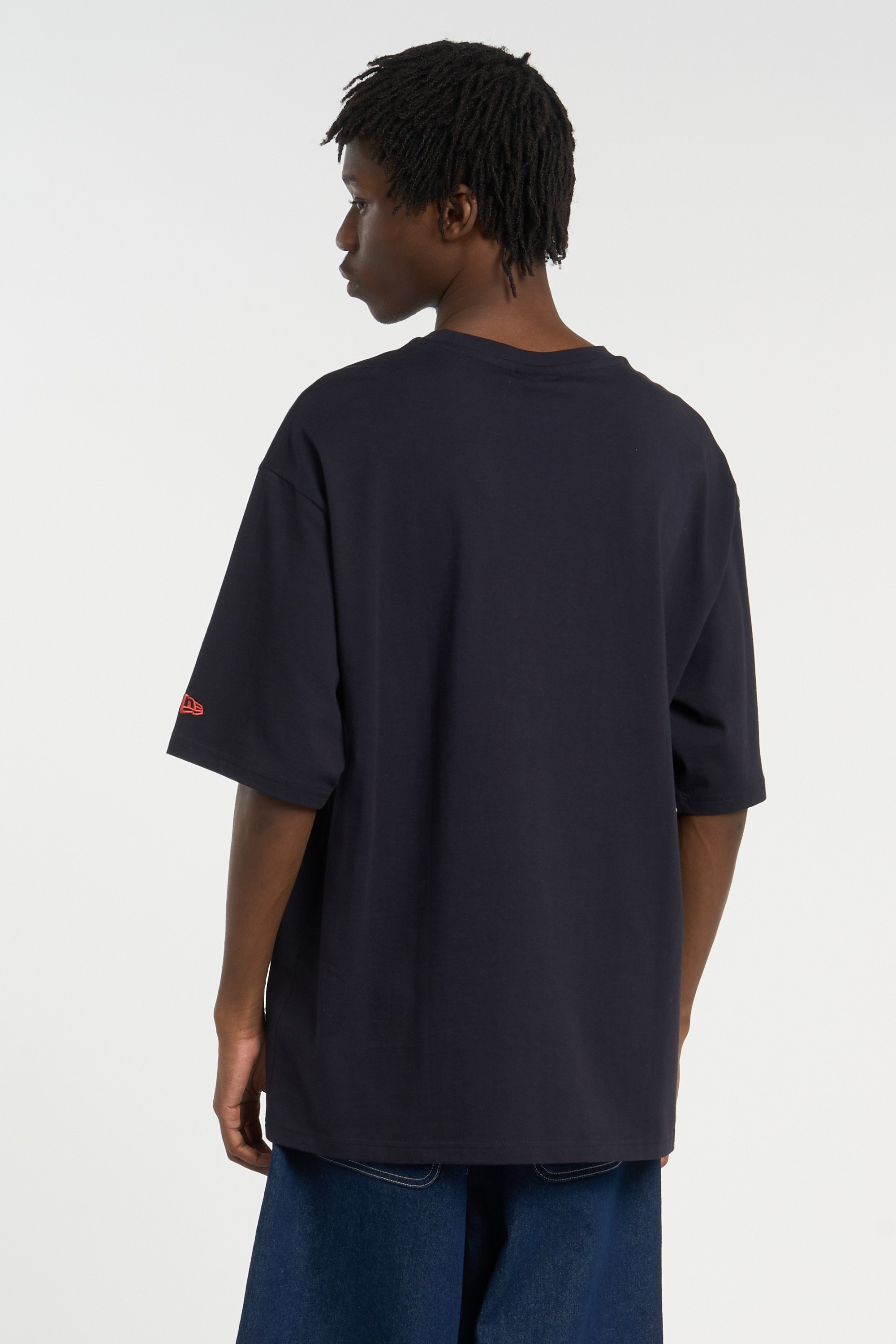 Regular-fit round-neck cotton T-shirt | Blue NEW ERA Men