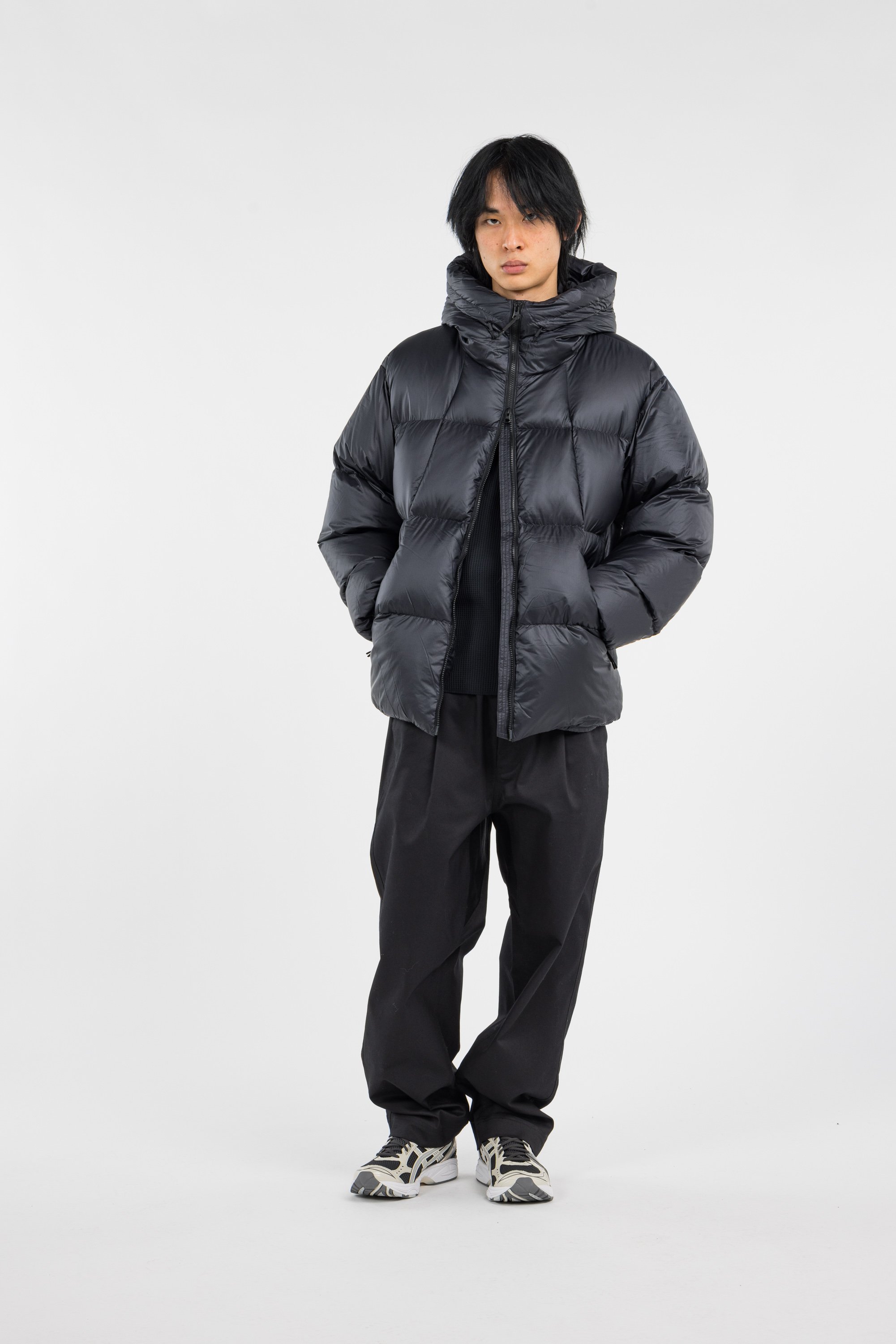 Lightweight quilted padded jacket with high neck GOLDWIN Black