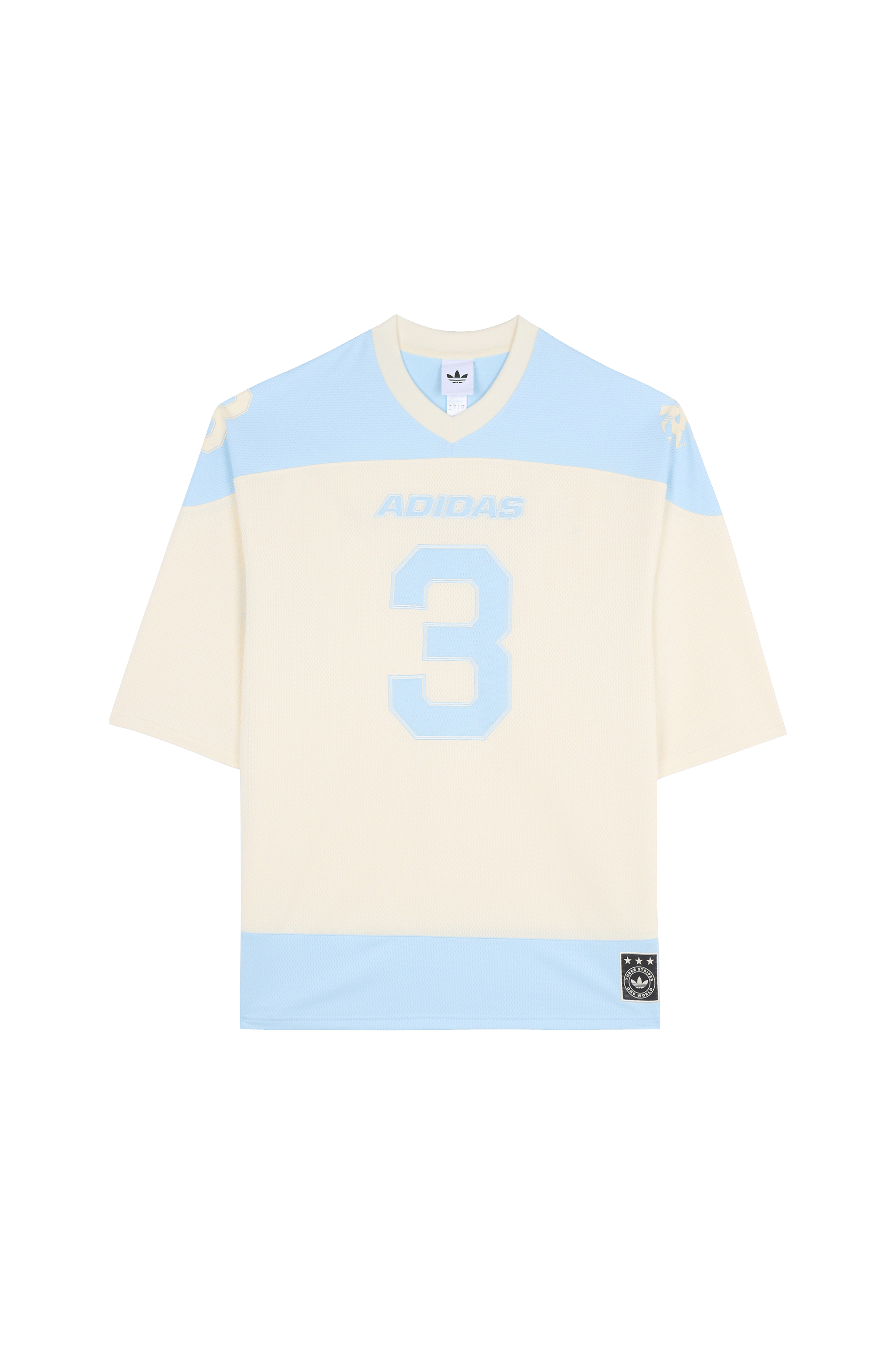 Regular-fit round-neck cotton T-shirt WMS JERSEY DRES Iceblu