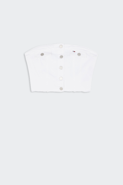tommy Flat JEANS Top Blanc