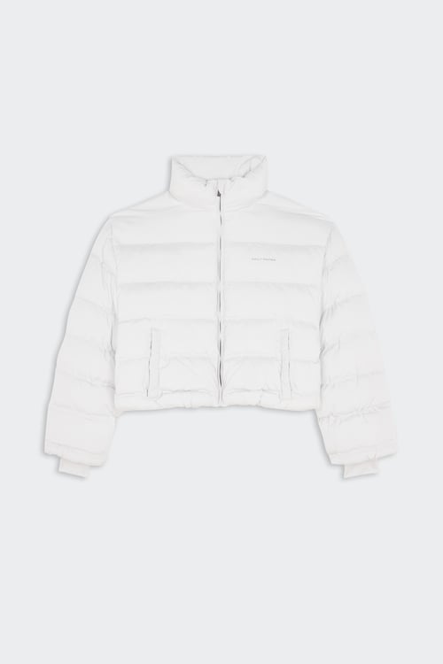 DAILY PAPER Lightweight quilted padded jacket with high neck White