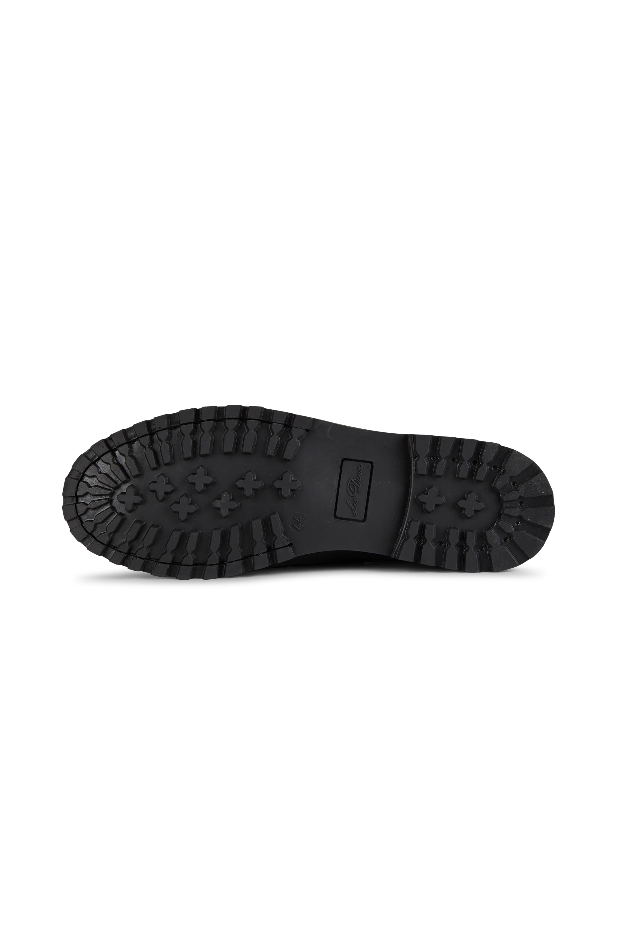 Leather deck shoes | Black LES DEUX Men