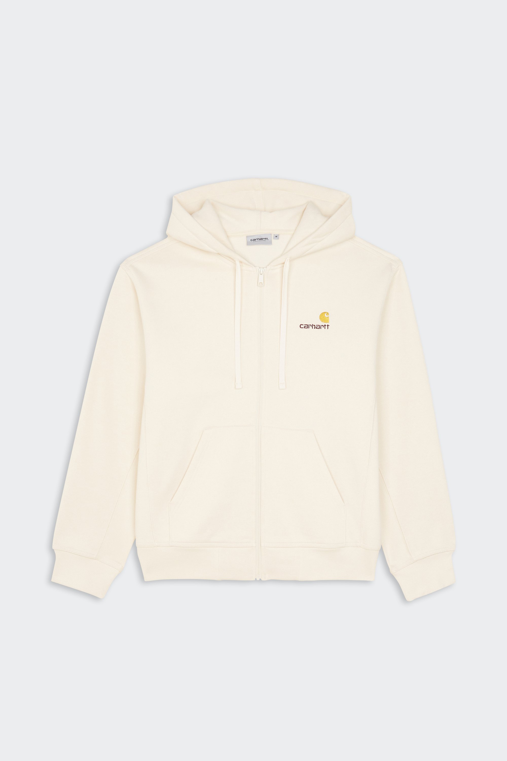 Zip-Up hoodie Hooded american script Beige Carhartt wip Zip-Up hoodie Hooded american script Beige Carhartt wip