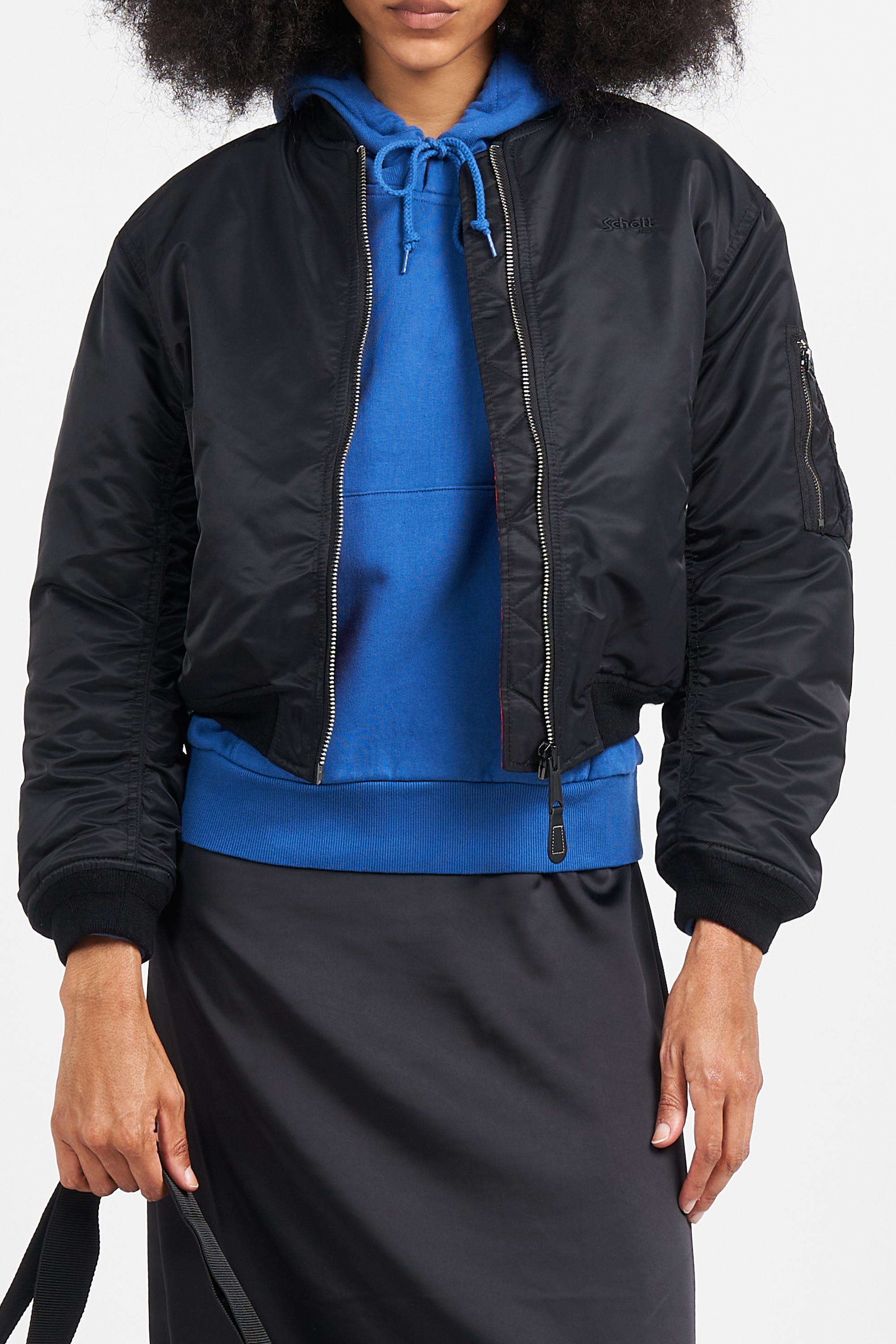 Bomber | Noir SCHOTT Femme