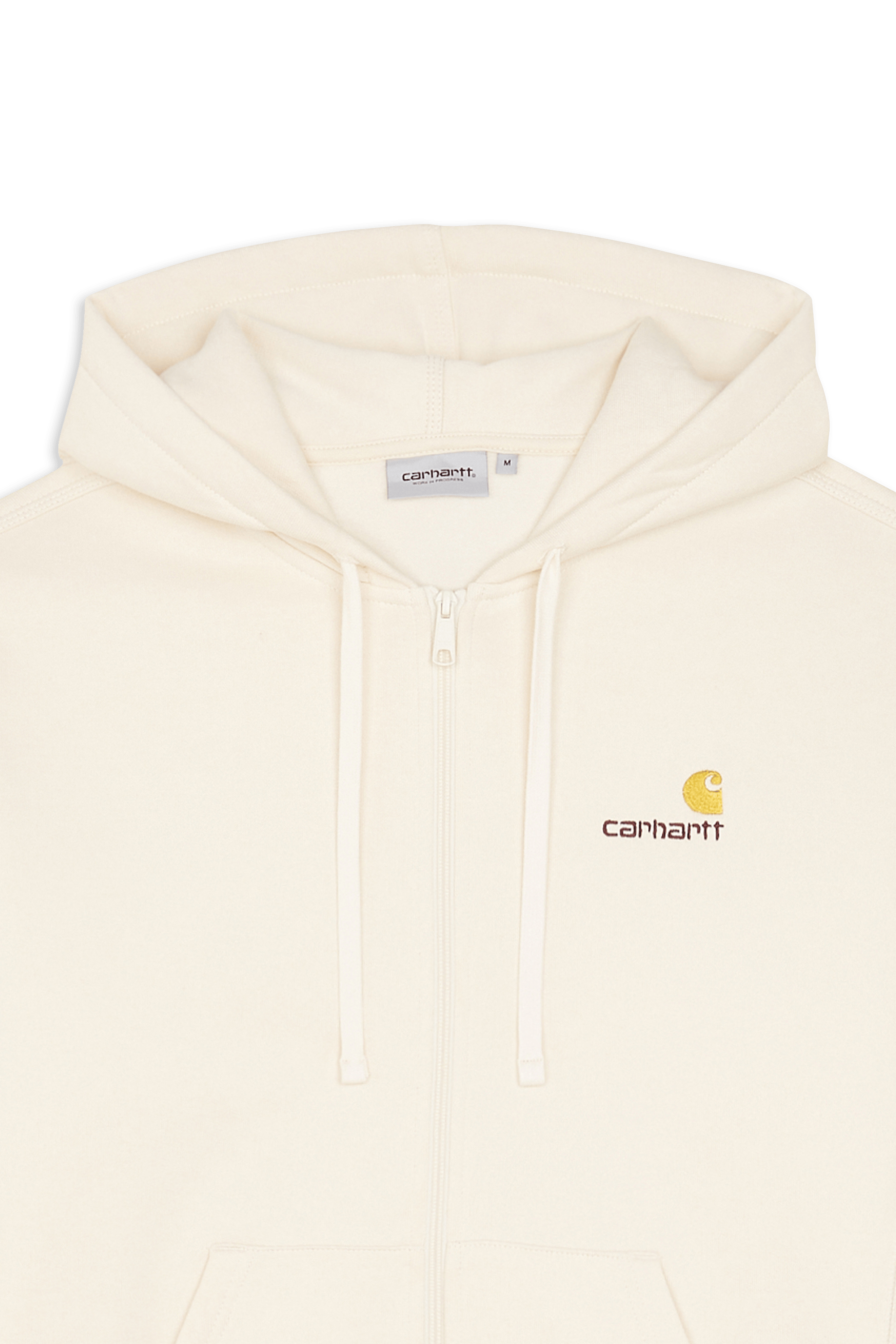 Zippered hoodie Beige