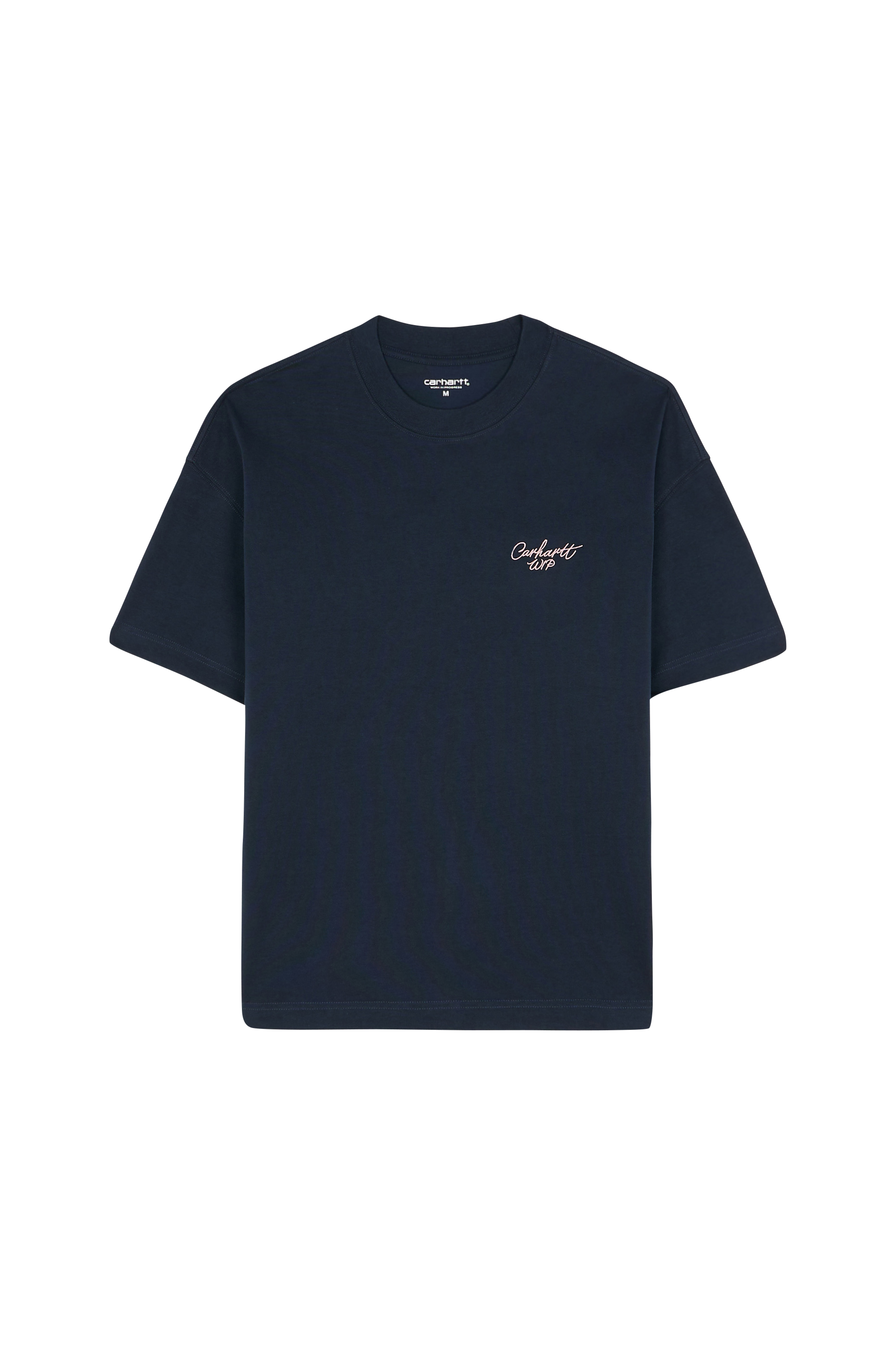 T-shirt Signature Scrip Deep night / glassy pink