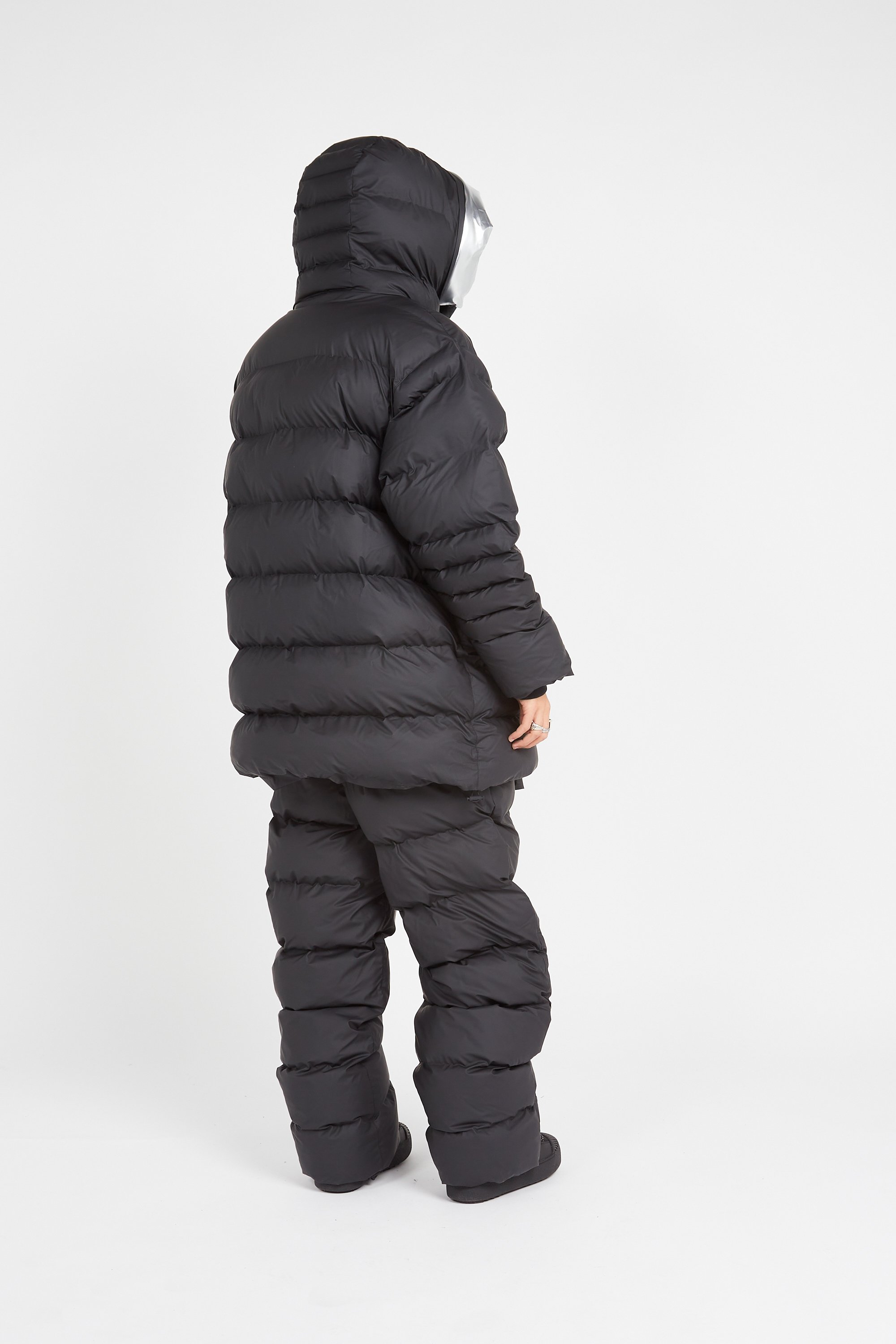 Lightweight quilted padded jacket with high neck | Black by RAINS Lightweight quilted padded jacket with high neck Black